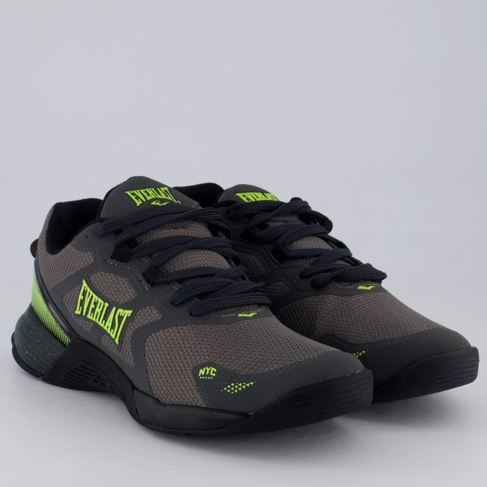 Vista 2 Tênis Everlast Climber Pro 3 Cinza e Verde Everlast preto verde