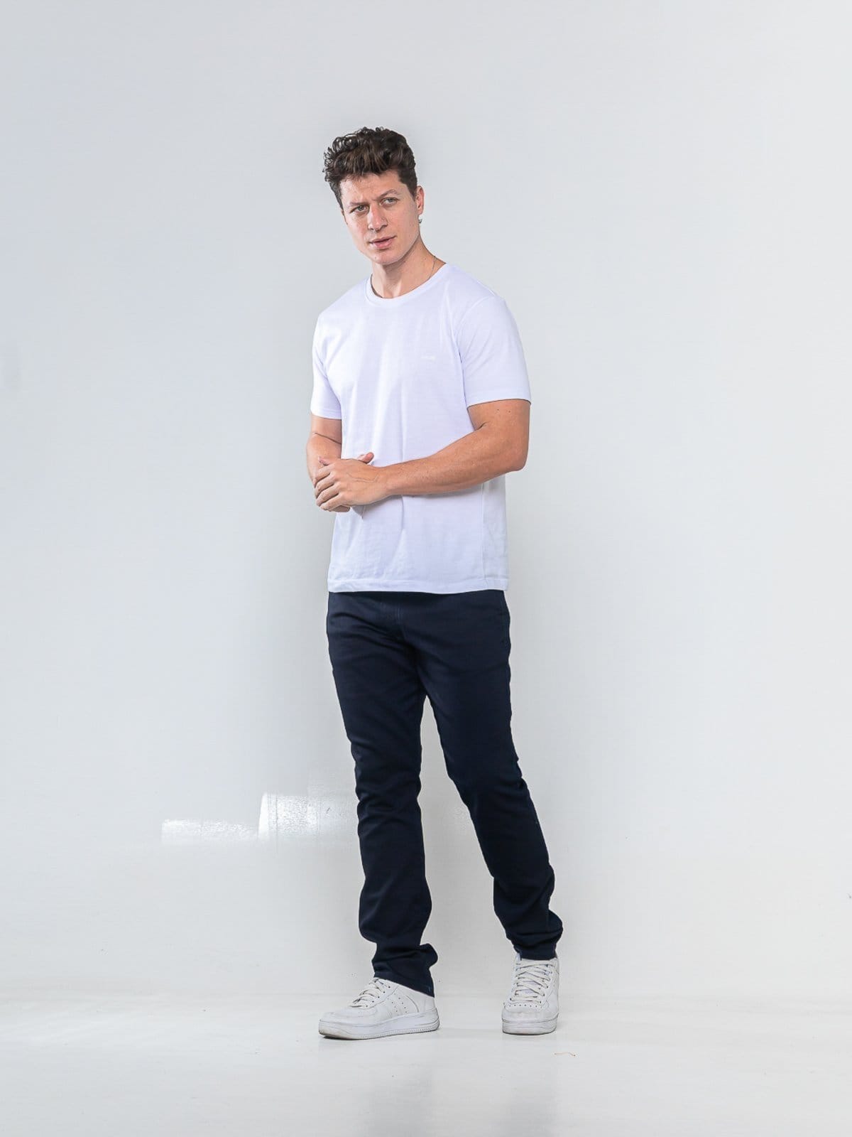 Calça Sarja Masculina - Tempo Habil Confortavel Social e Casual