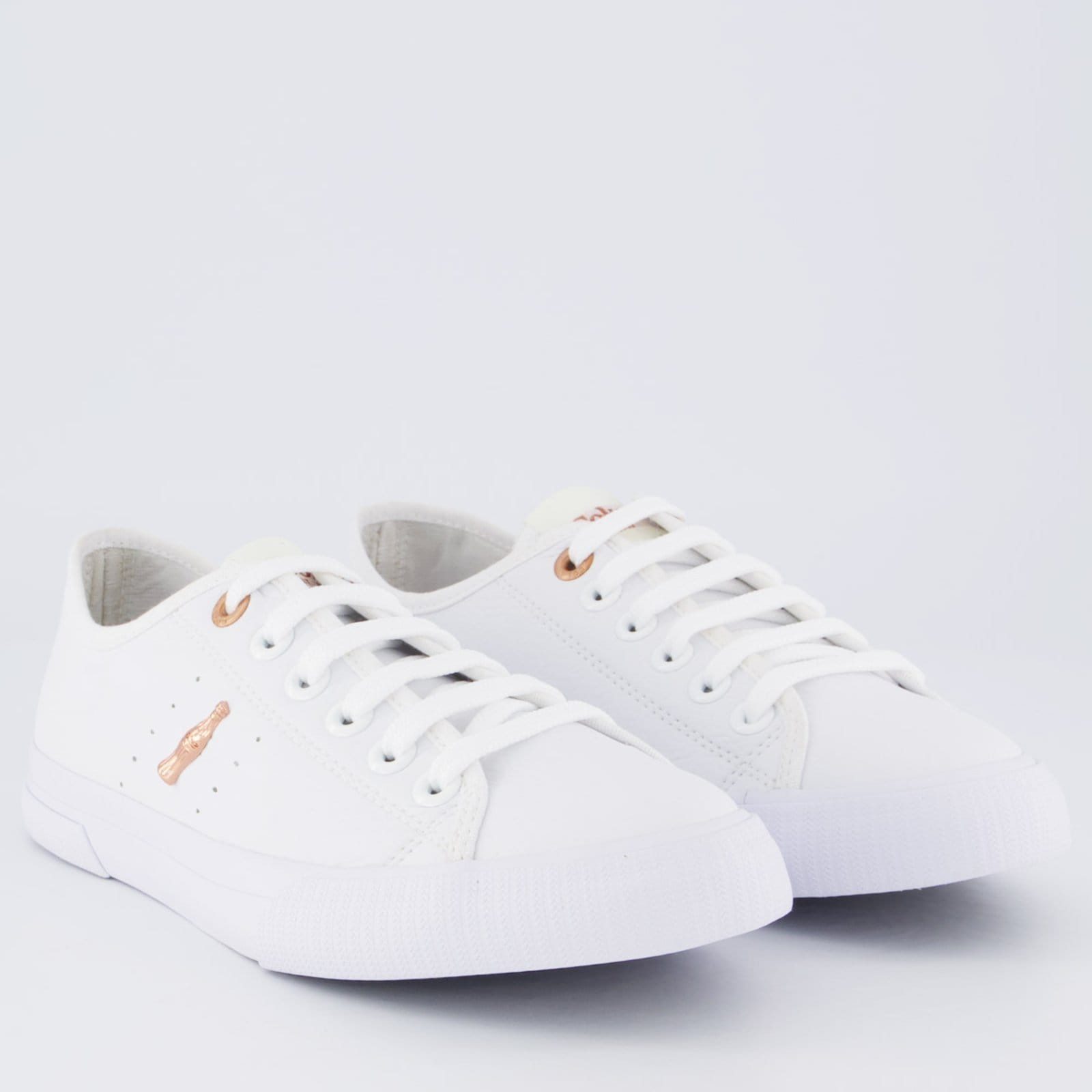 Vista 2 Tênis Coca Cola Flow Town Feminino Coca-Cola branco