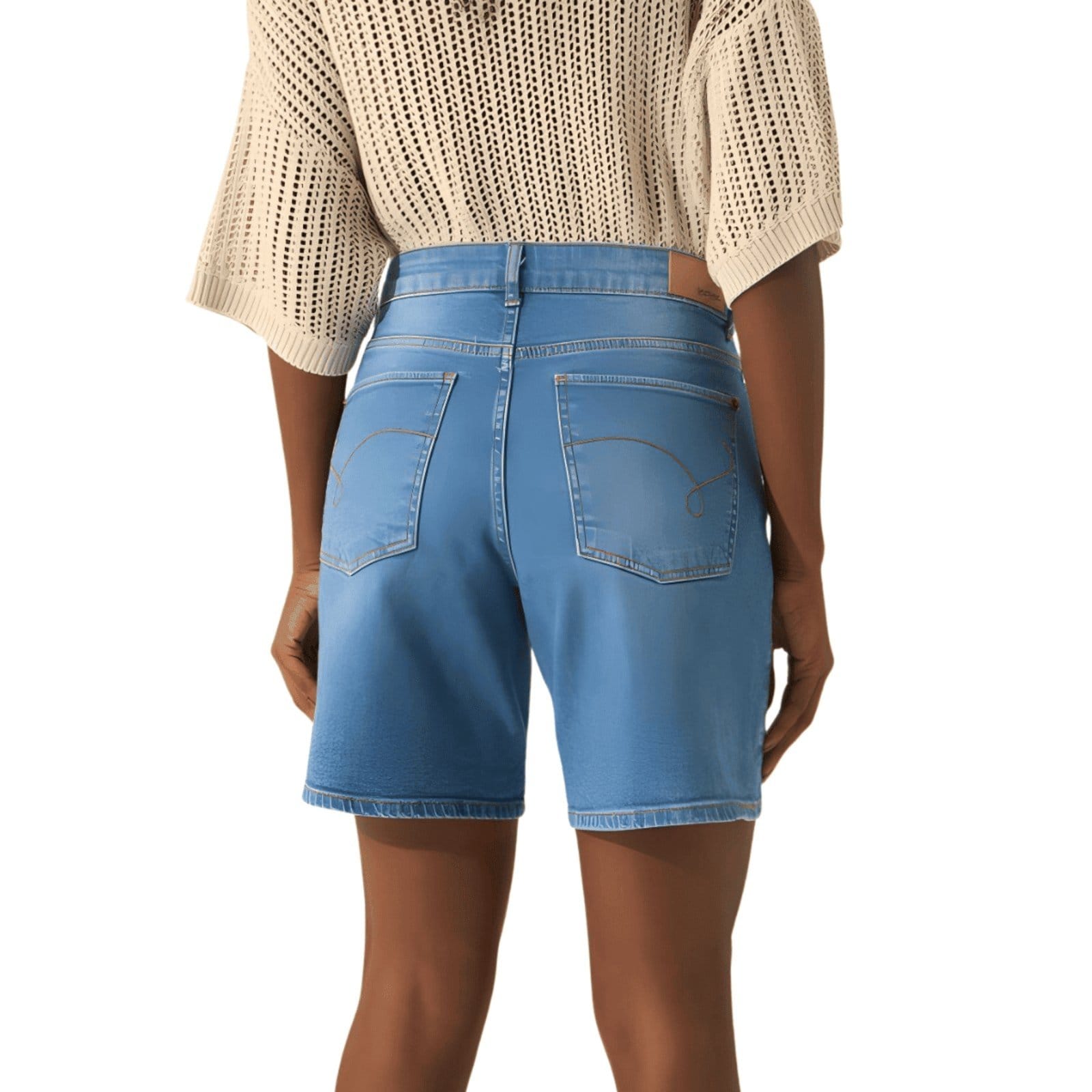 Vista 2 Bermuda Feminina Boyfriend Cintura Média Lez a Lez jeans