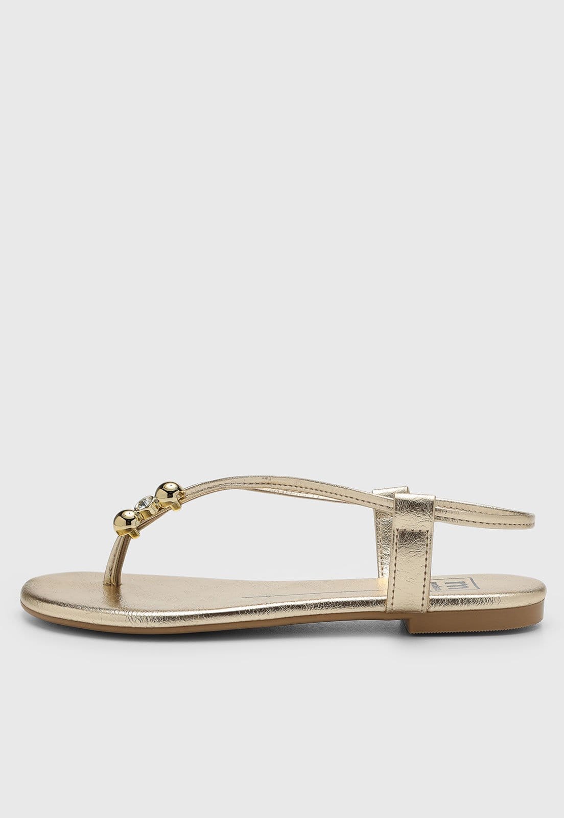 Rasteira Feminina Moleca Dourada Fechada