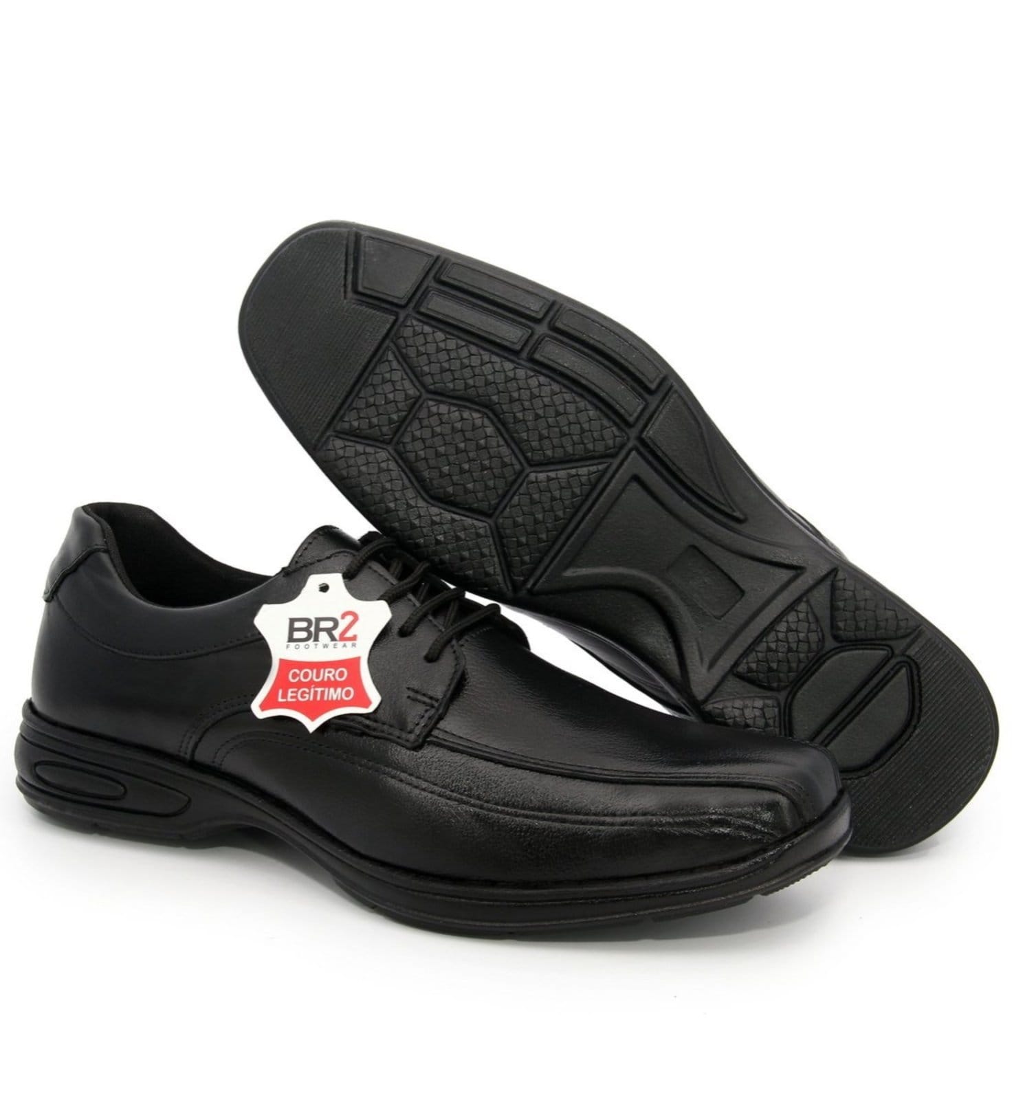 Sapato Social Conforto Cadarço em Couro Palmilha Gel BR2 - 2