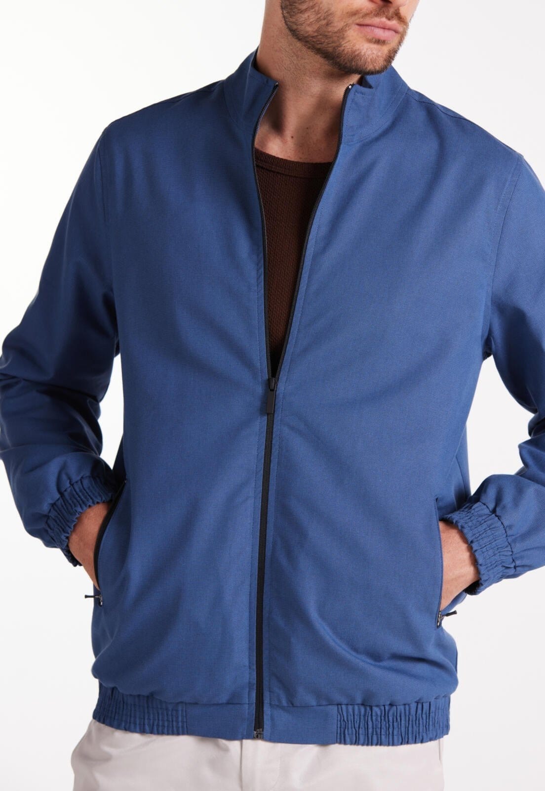 Vista 2 Jaqueta Casual Com Zíper Traymon Indigo Traymon azul