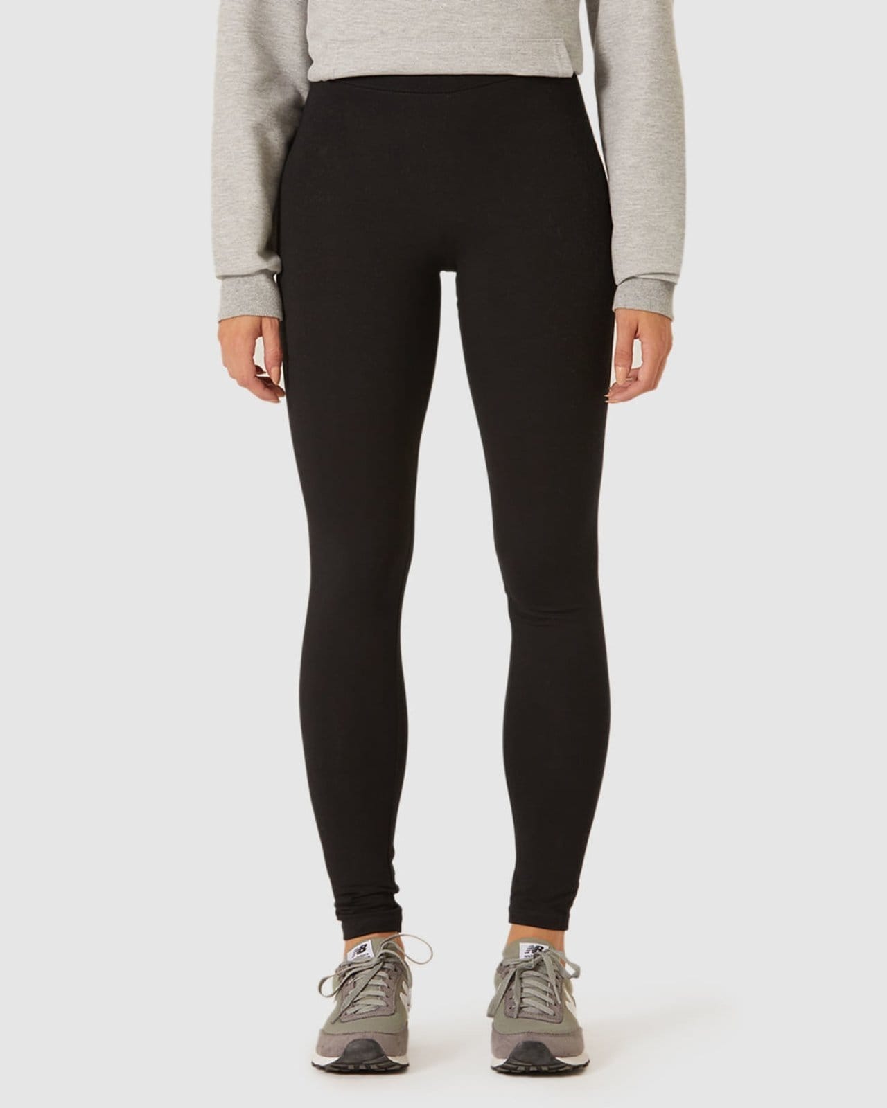 Vista 2 Calça Legging Básica Feminina Em Algodão Malwee preto