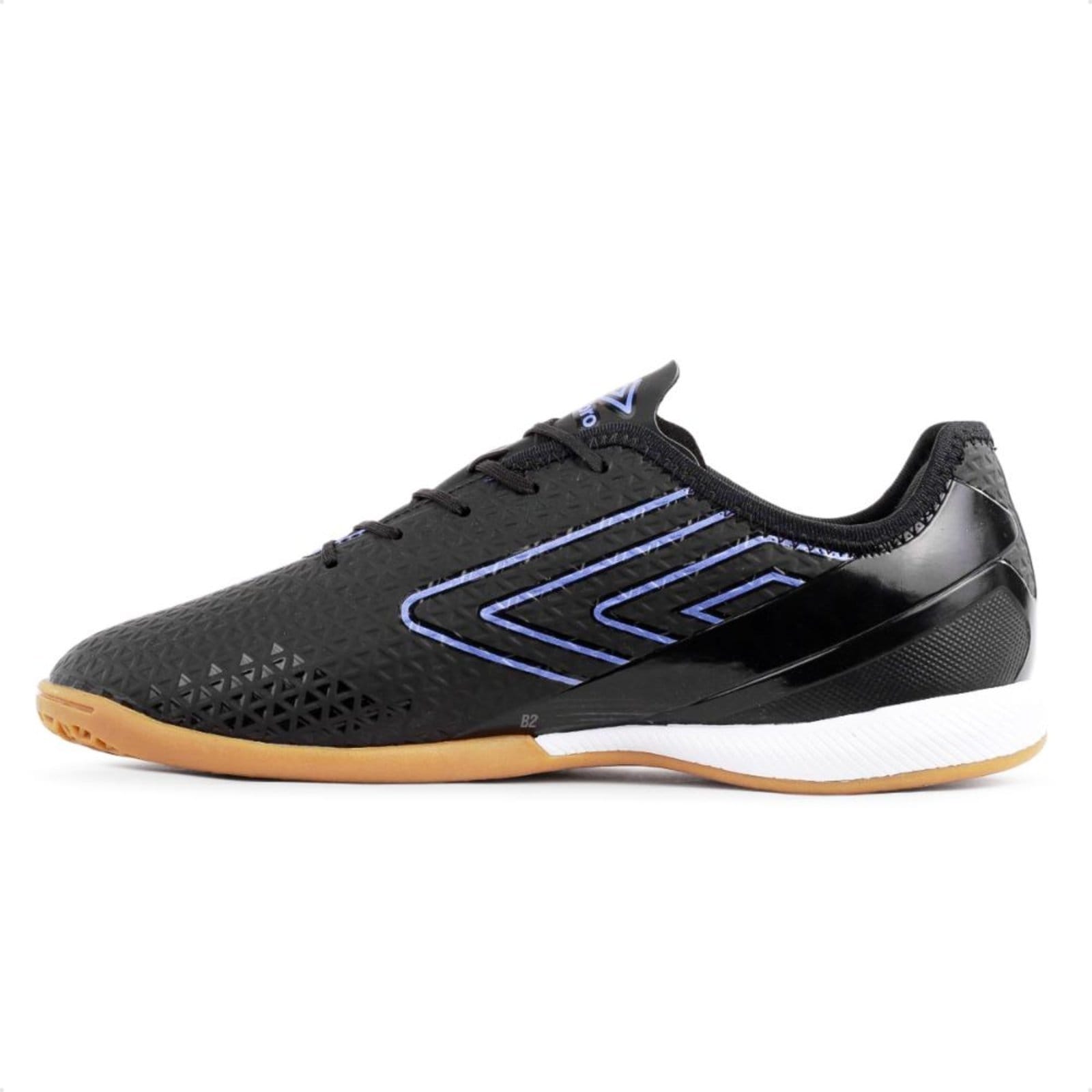 Vista 2 Chuteira Futsal Umbro Chrome Masculina Preto Umbro preto chrome