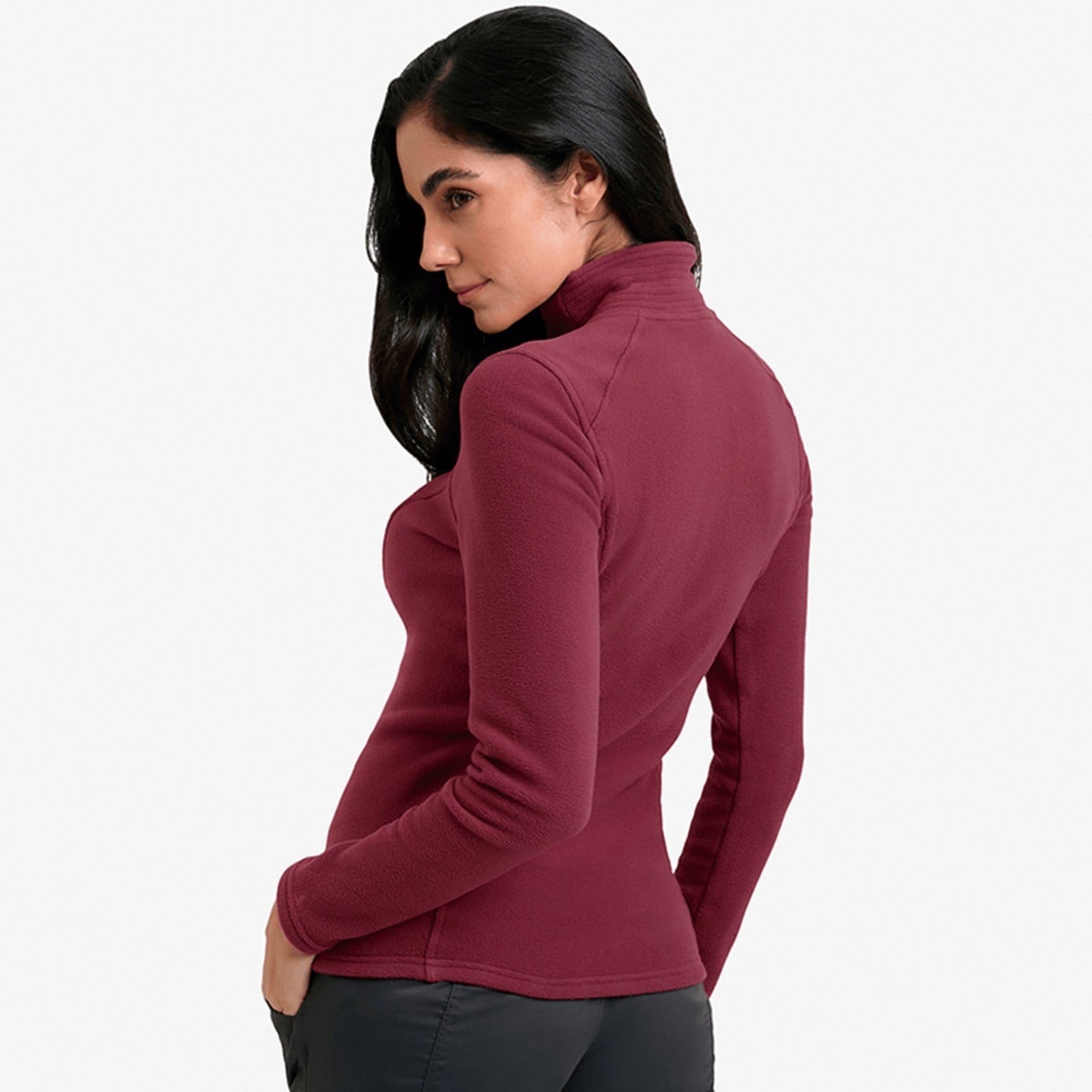 Vista 2 Moletom The North Face Fleece Glacier Hzip Feminino The North Face roxo