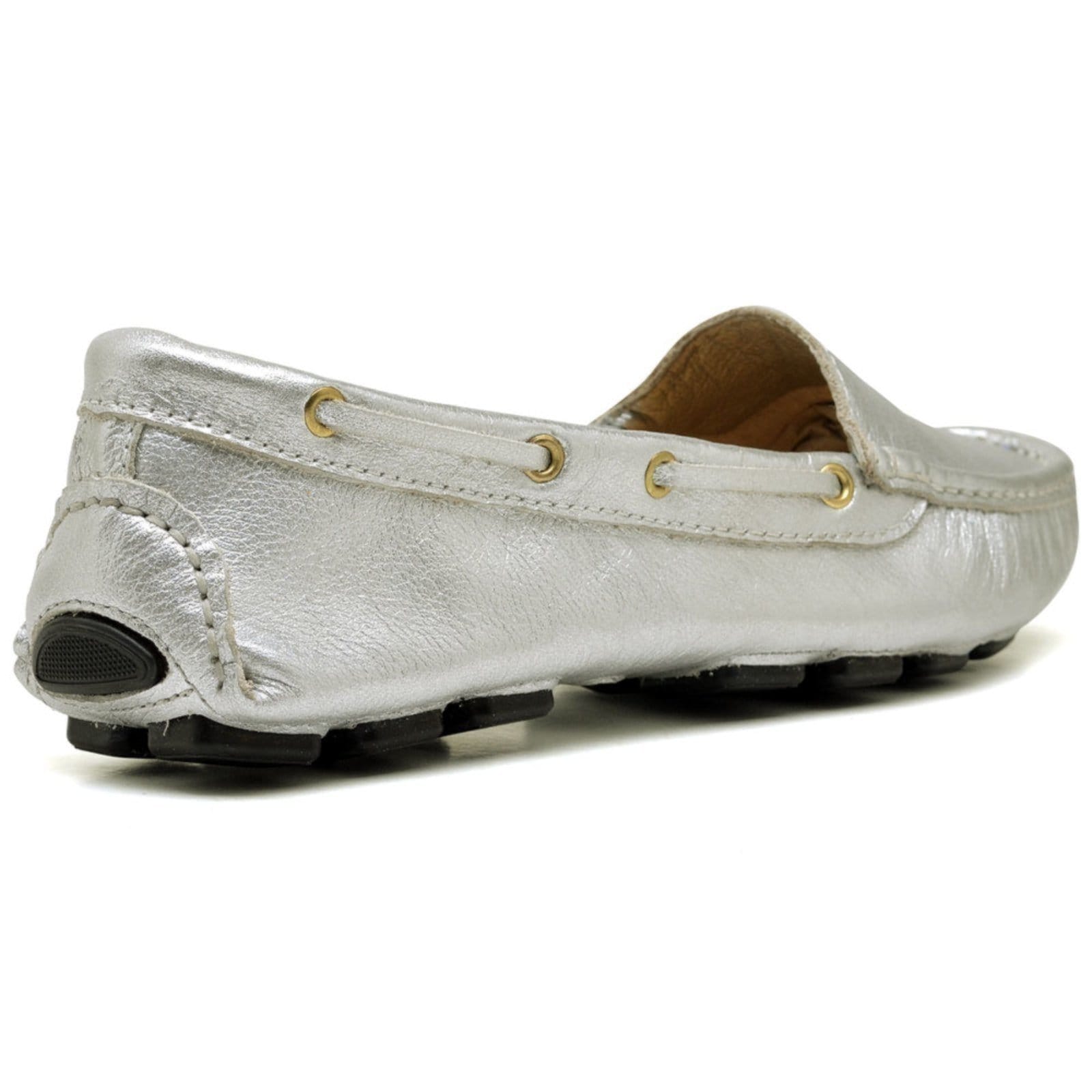 Vista 2 Mocassim Drive Comfort Casual Nine4 em Couro Nine4 prata