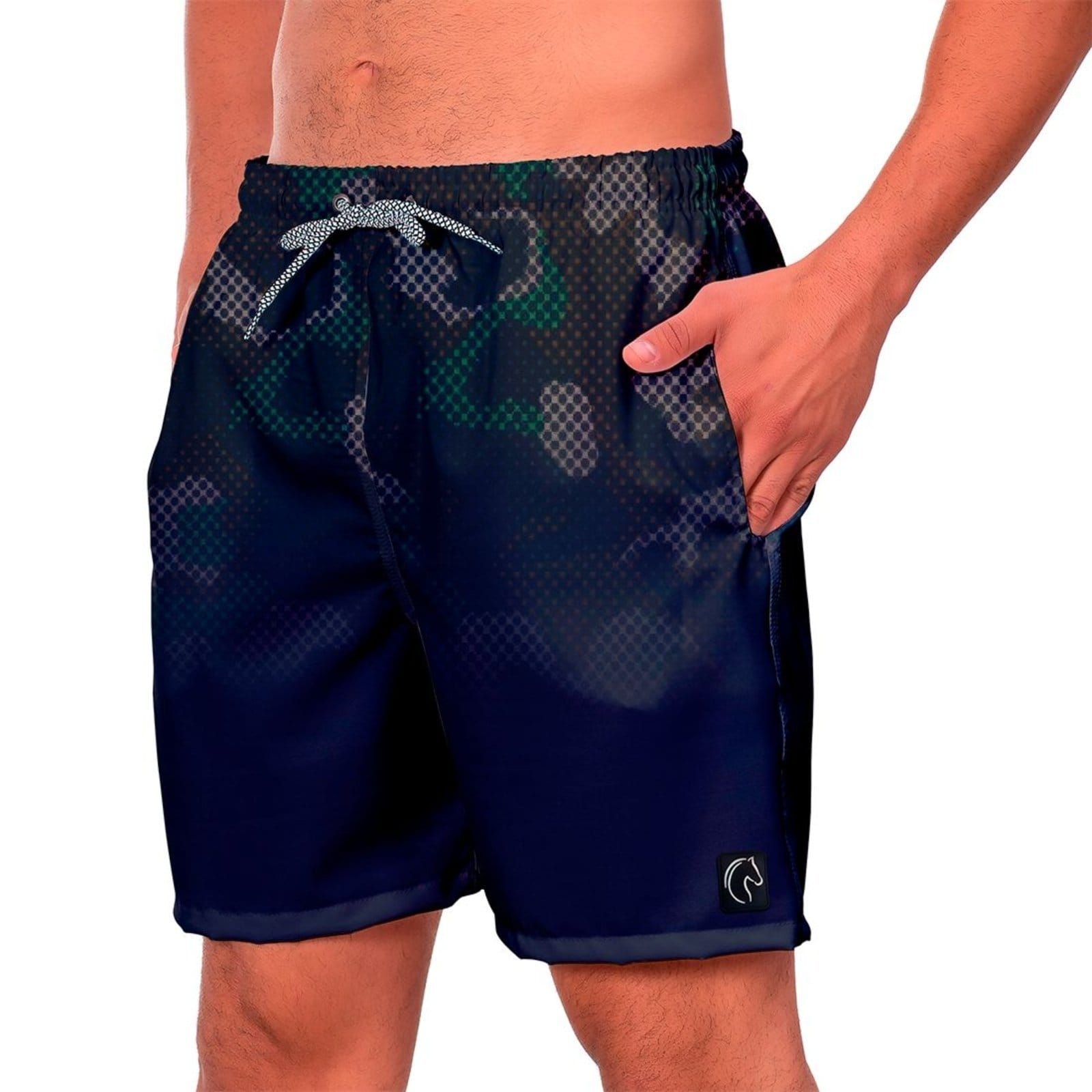 Short Masculino Tactel Secagem Rápida Com Bolsos Laterais Confortável Moda Praia Casual Treino Academia W2 Soldier