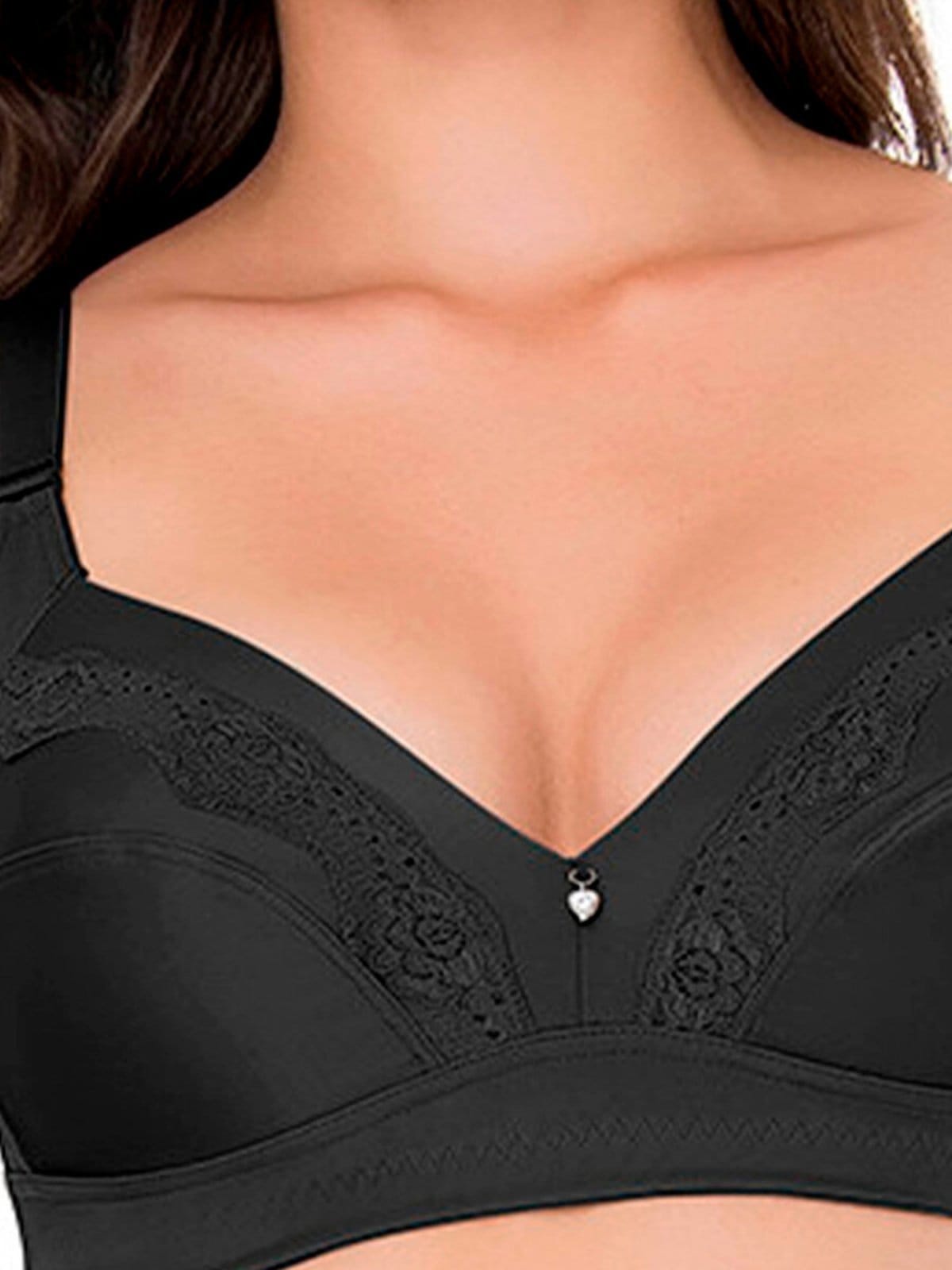 Vista 2 Sutiã sem Aro e sem Bojo Dilady 12371 Dilady preto