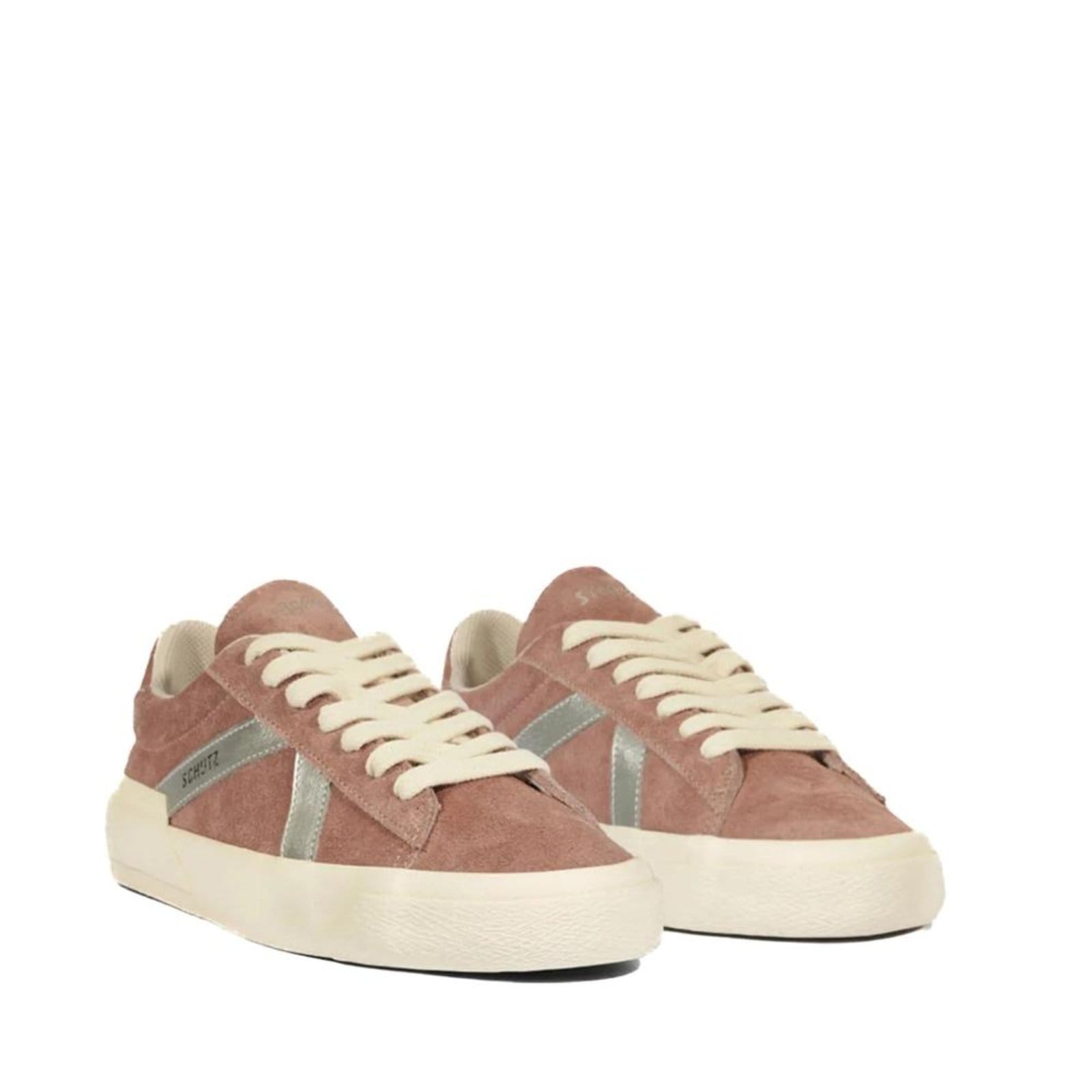 Vista 2 Tênis Feminino Schutz em Camurça S225070001 Marrom Claro Schutz incolor