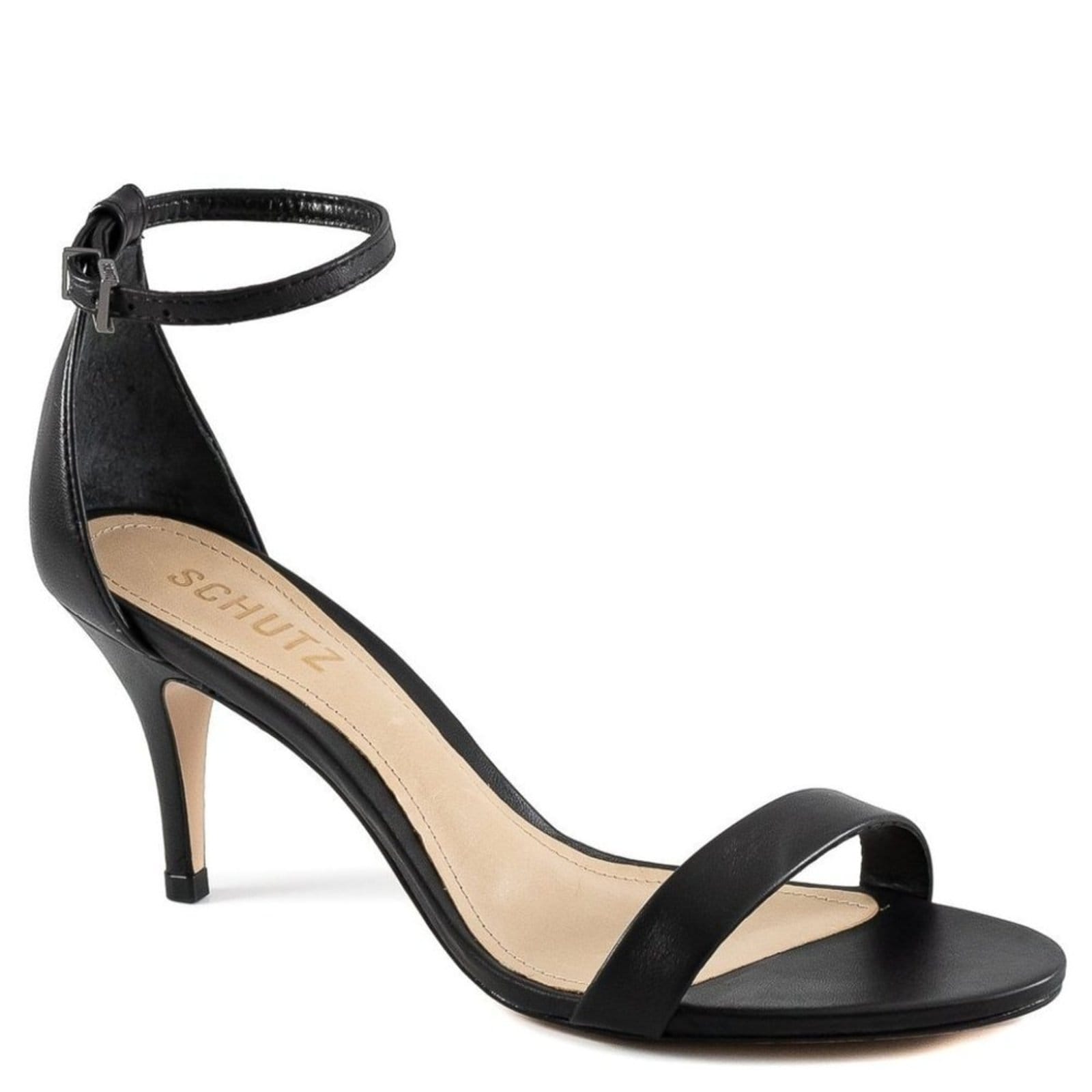 Vista 2 Sandália Schutz Feminina Gizele Salto Médio S042290324 Schutz Schutz preto