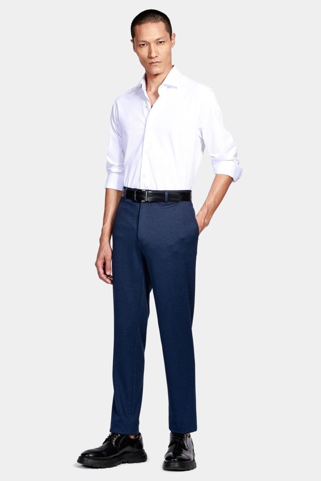 Vista 2 Camisa Aramis Manga Longa Slim Cetim Fio 120/2 Aramis branco