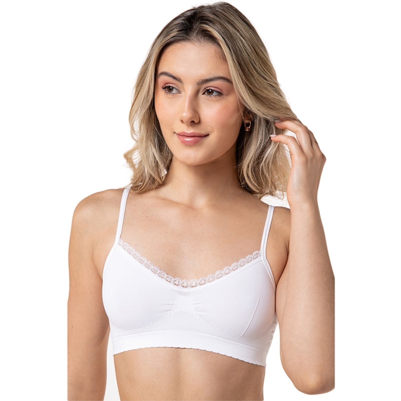 Vista principal Sutiã Loba Angel Sem Costura 41260 Lupo branco