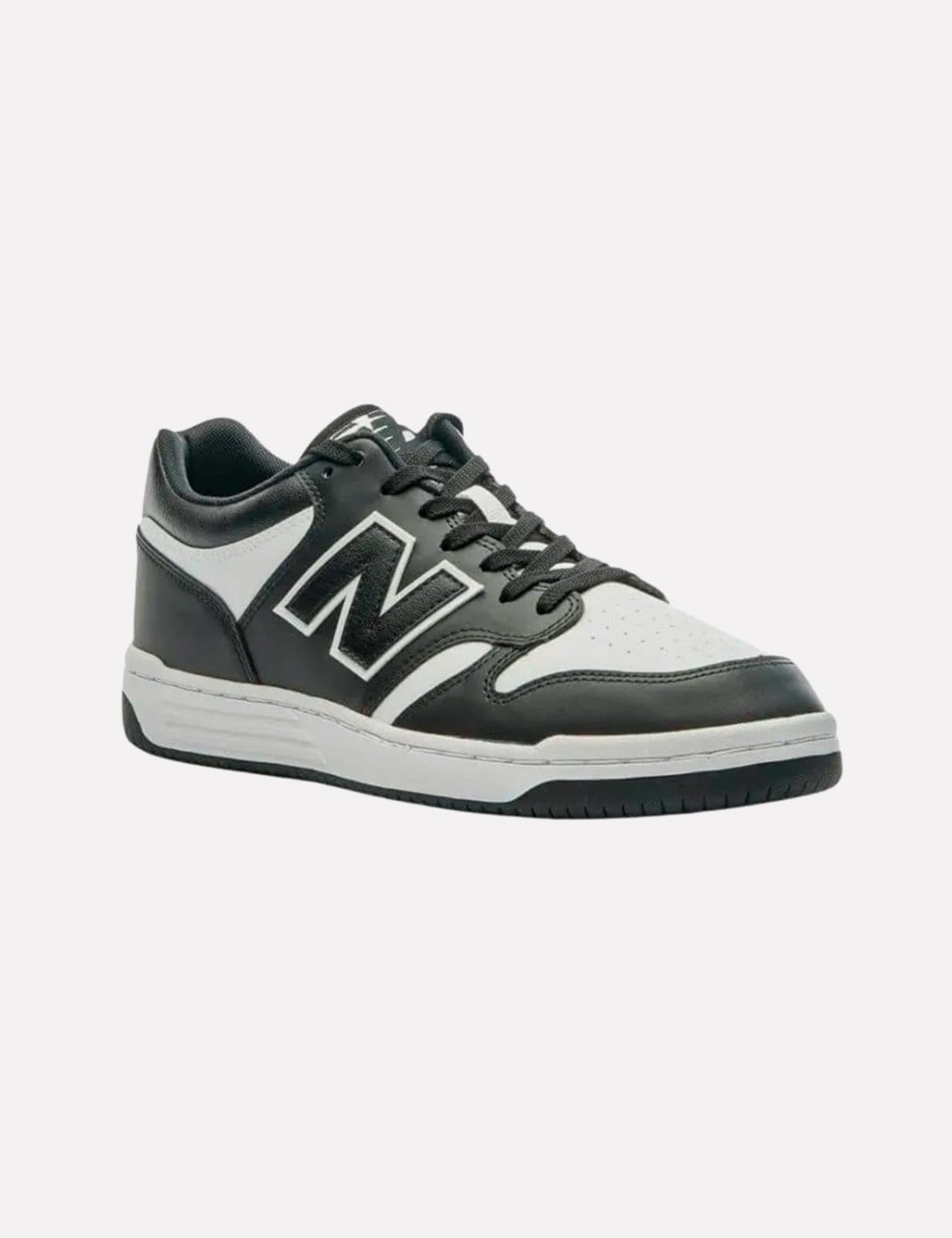 Vista 2 Tênis New Balance unissex 480L Branco New Balance preto