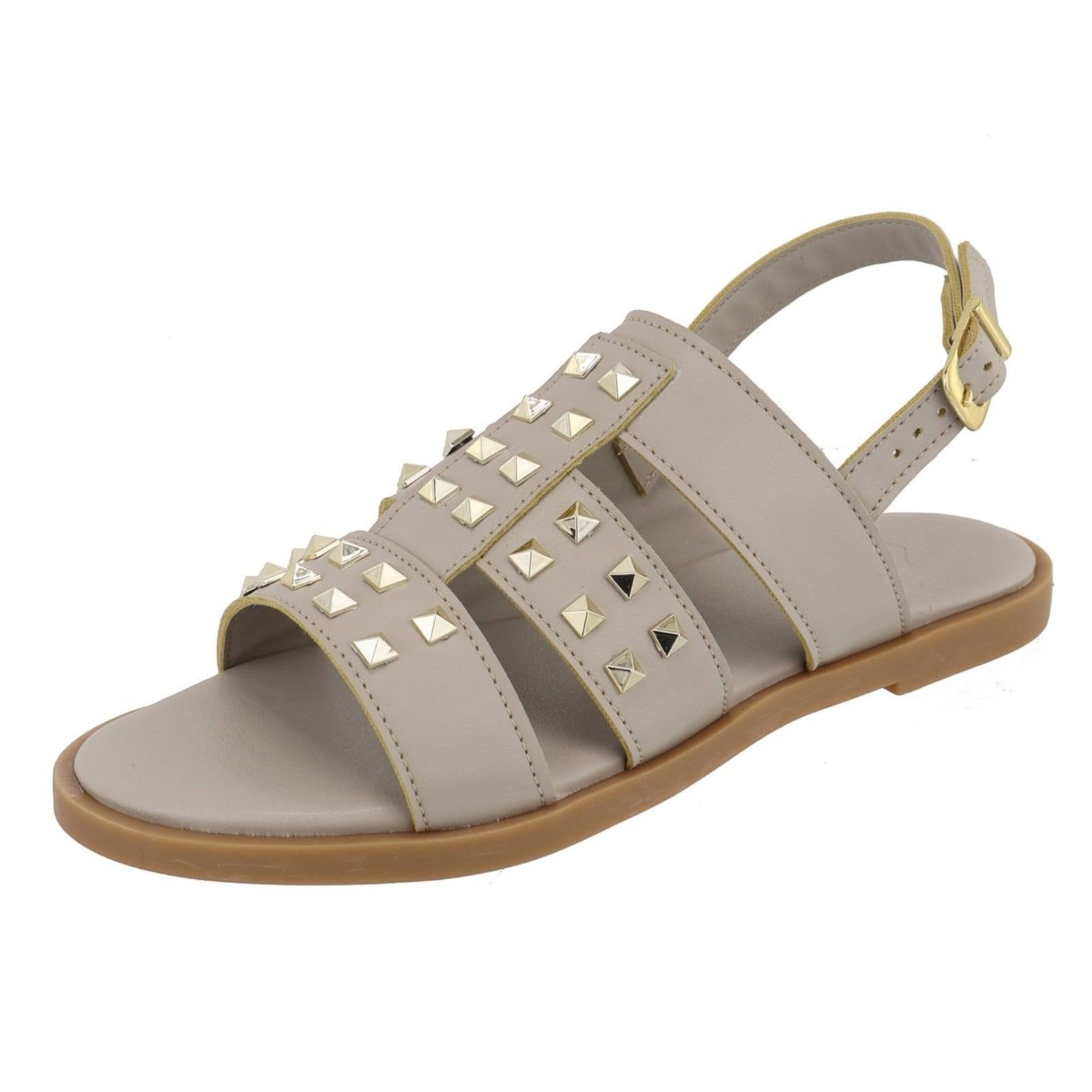 Rasteira Sandália Feminina Piramides Lançamento Nude