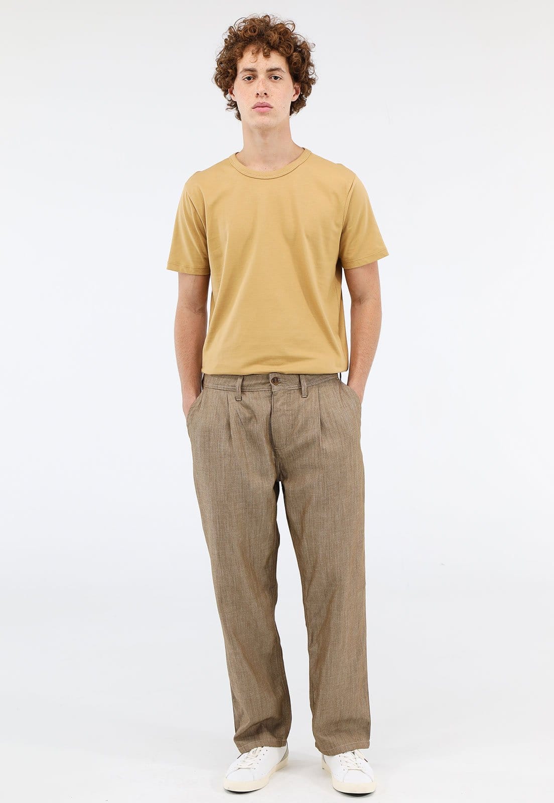 Vista 2 Calça de Moletom Forum Jogger Canelada Forum marrom