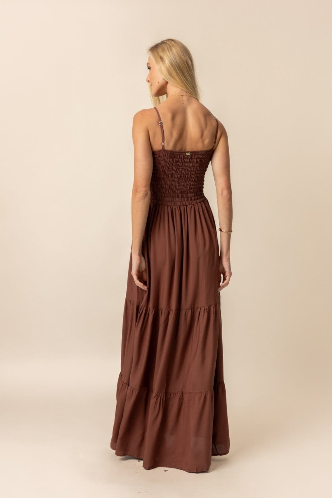 Vista 2 Vestido Cecilia VIC BRAND marrom