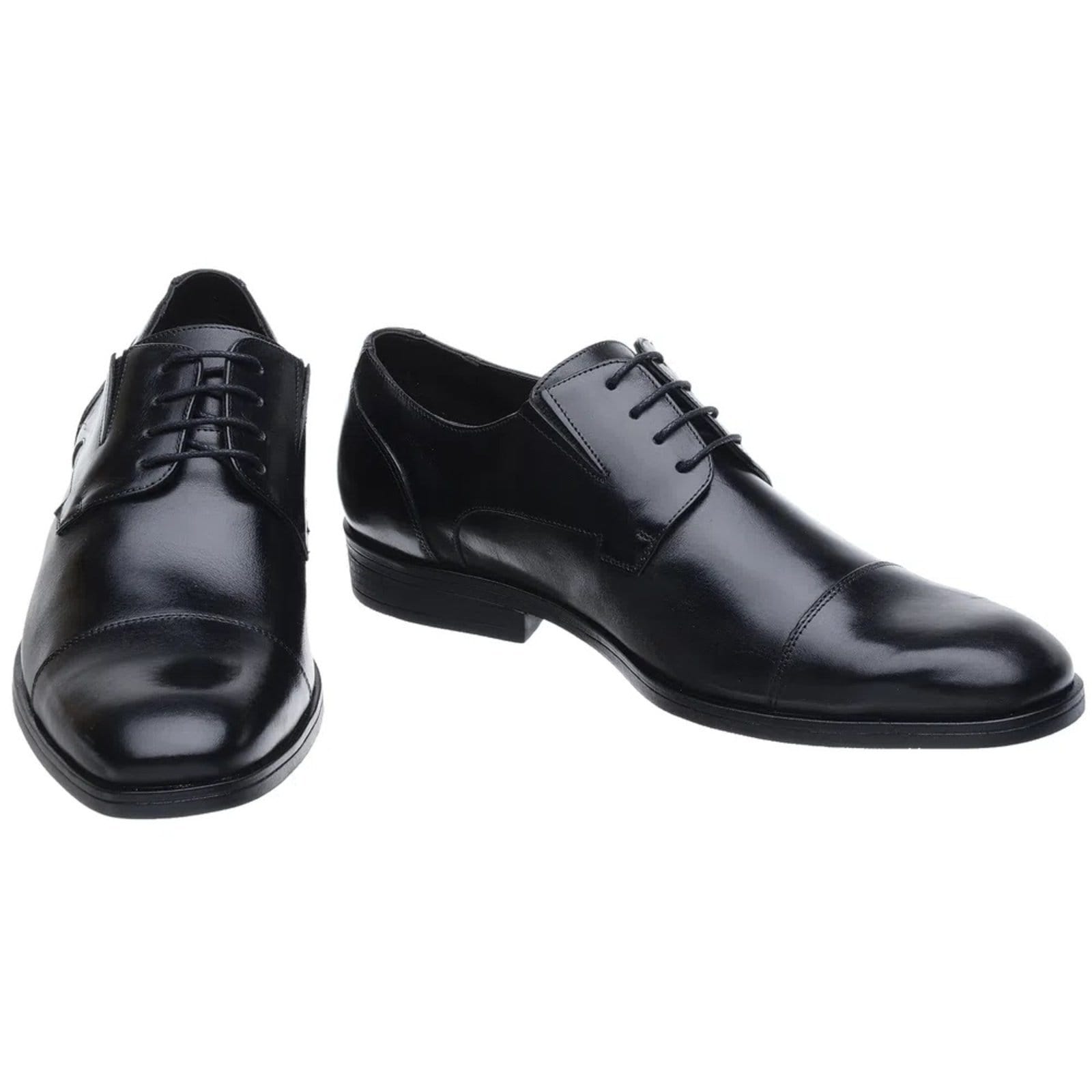 Vista 2 Sapato Oxford Malbork Couro Solado Comfort Borracha 60410P Malbork preto