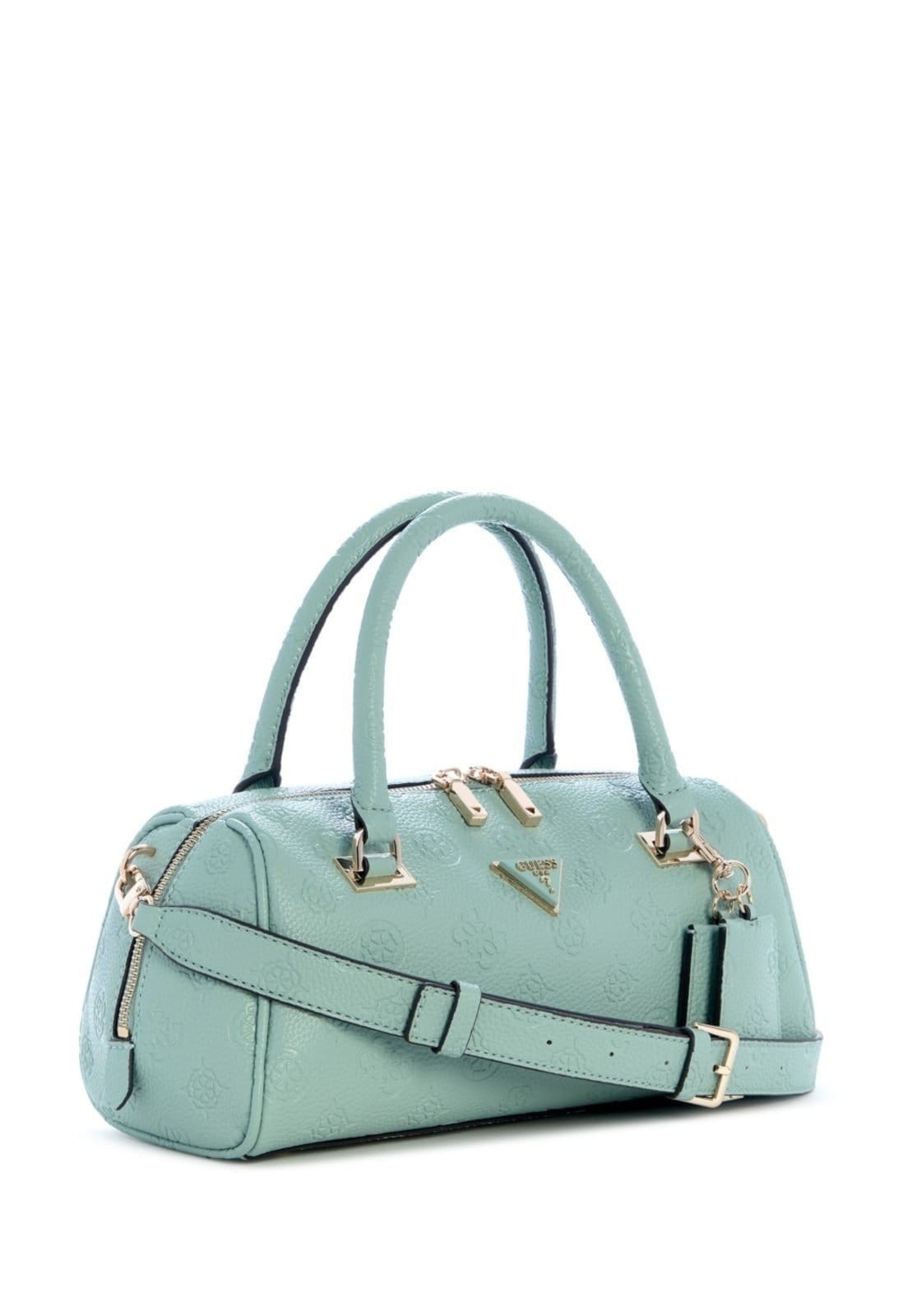 Vista 2 Bolsa Guess Cresidia II Box Satchel Claro Guess verde