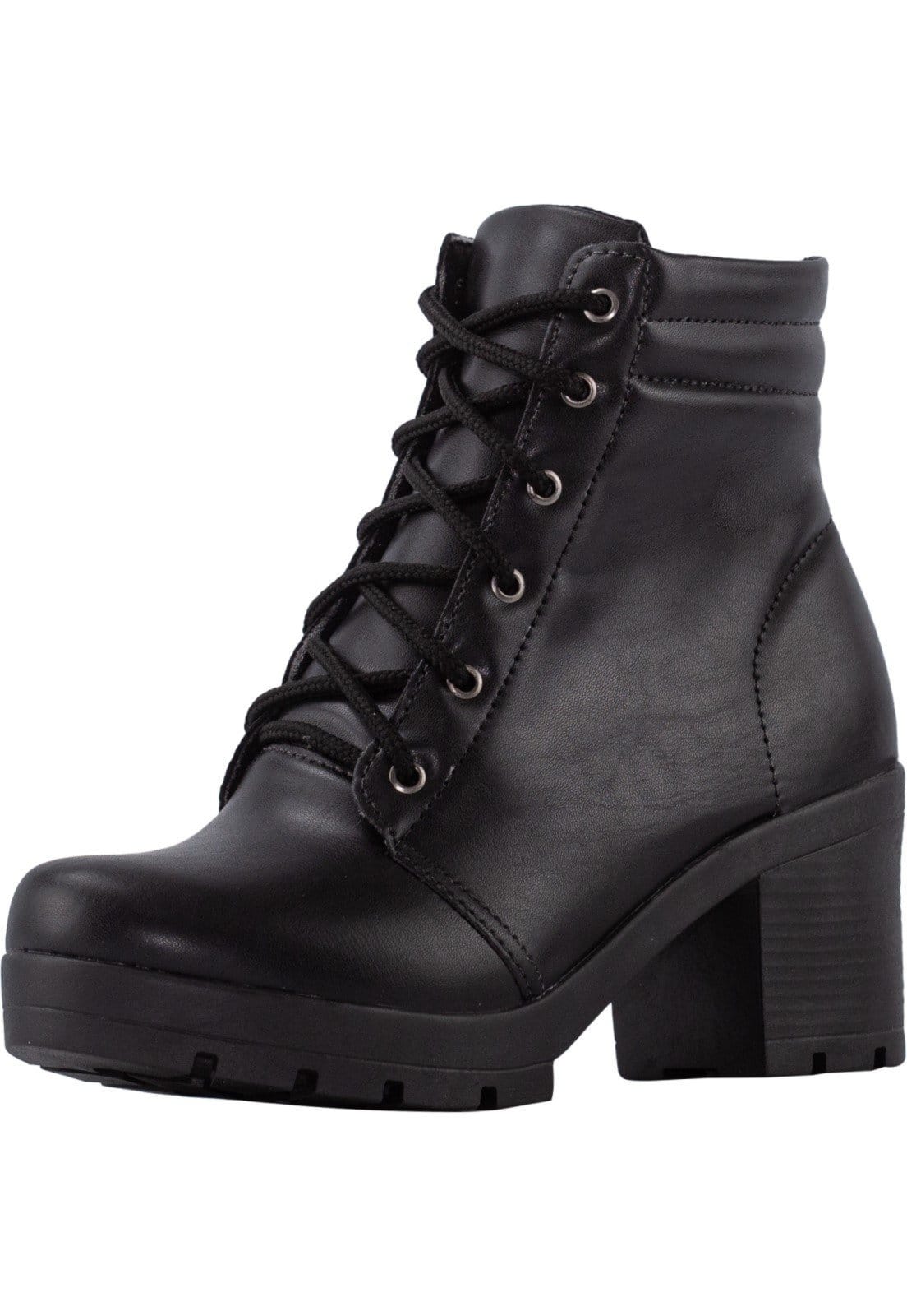 Vista 2 Bota Coturno Lumiss Salto Médio Cano Baixo Sintético LUMISS preto