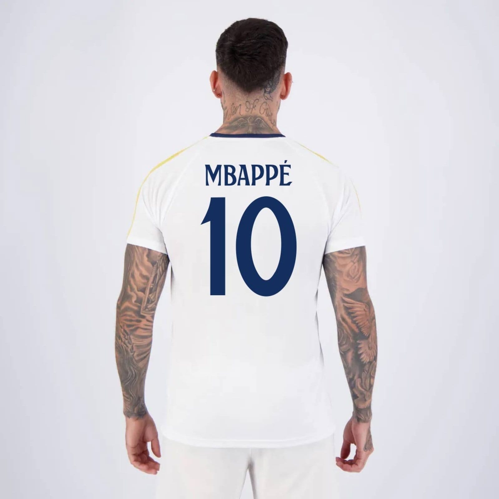 Camisa Real Madrid Branca 10 Mbappé