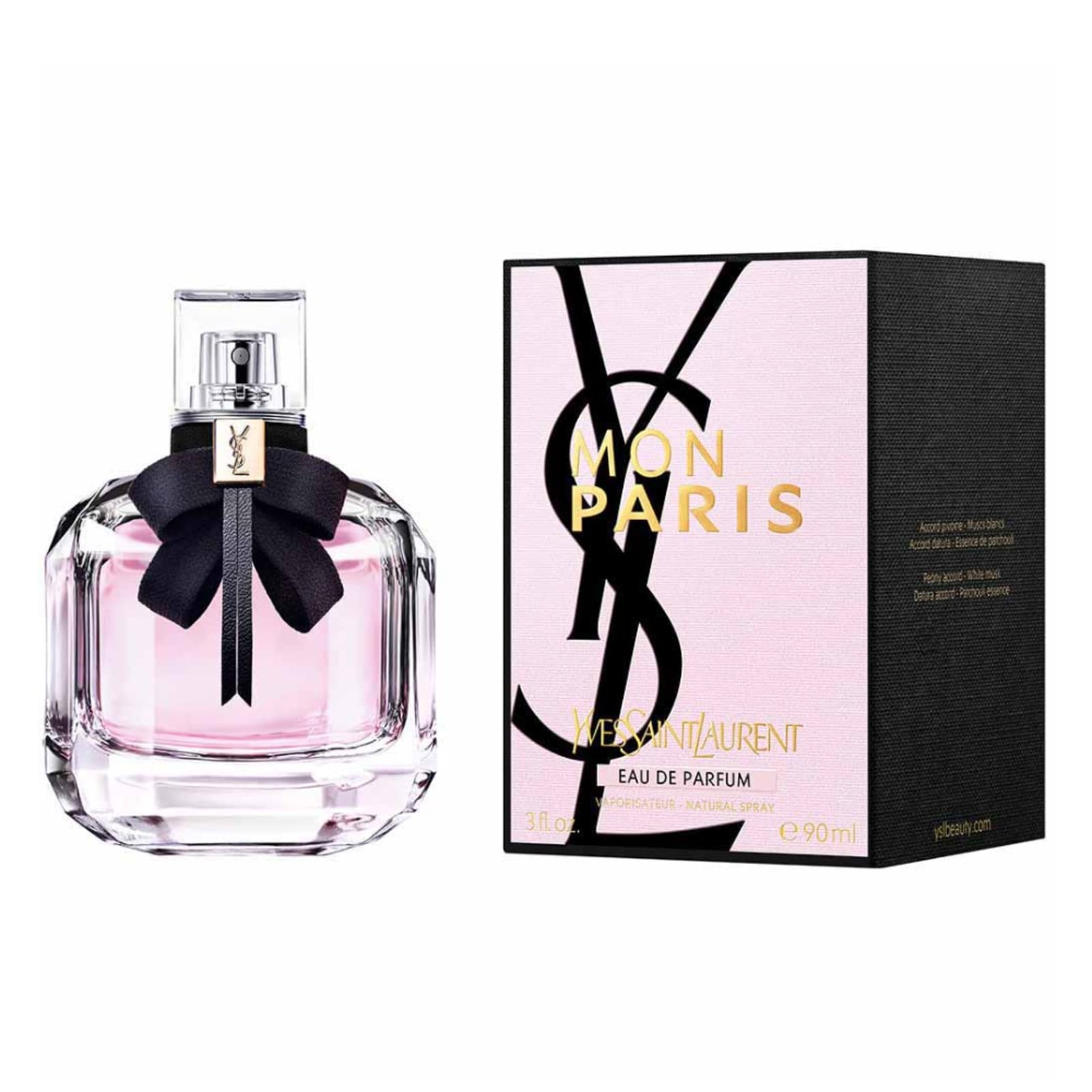Vista 2 Yves Saint Laurent Mon Paris Feminino Eau de Parfum 90 ml Yves Saint Laurent incolor