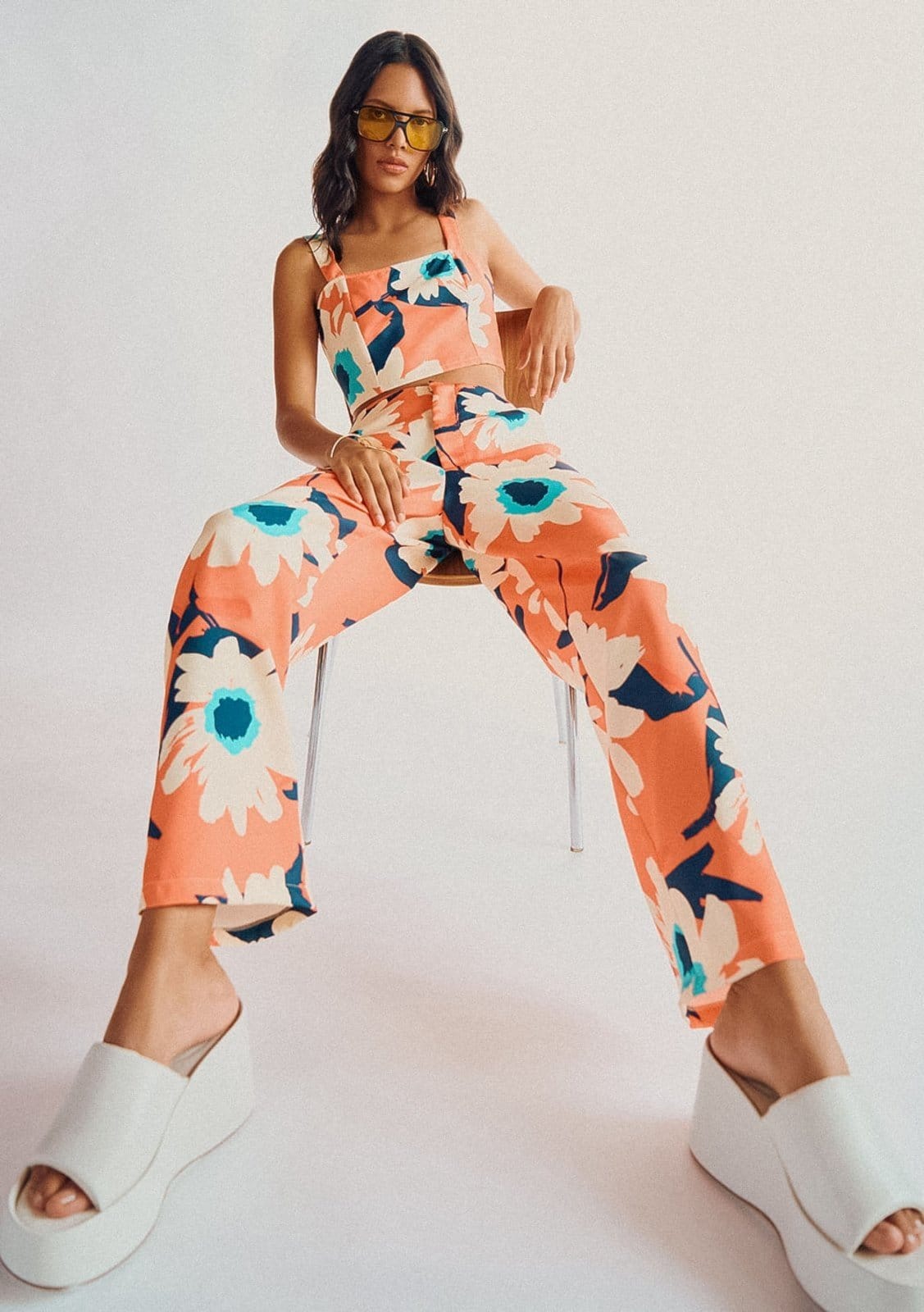 Calça Zinco Lebôh Reta Cós Alto Bolso-Faca