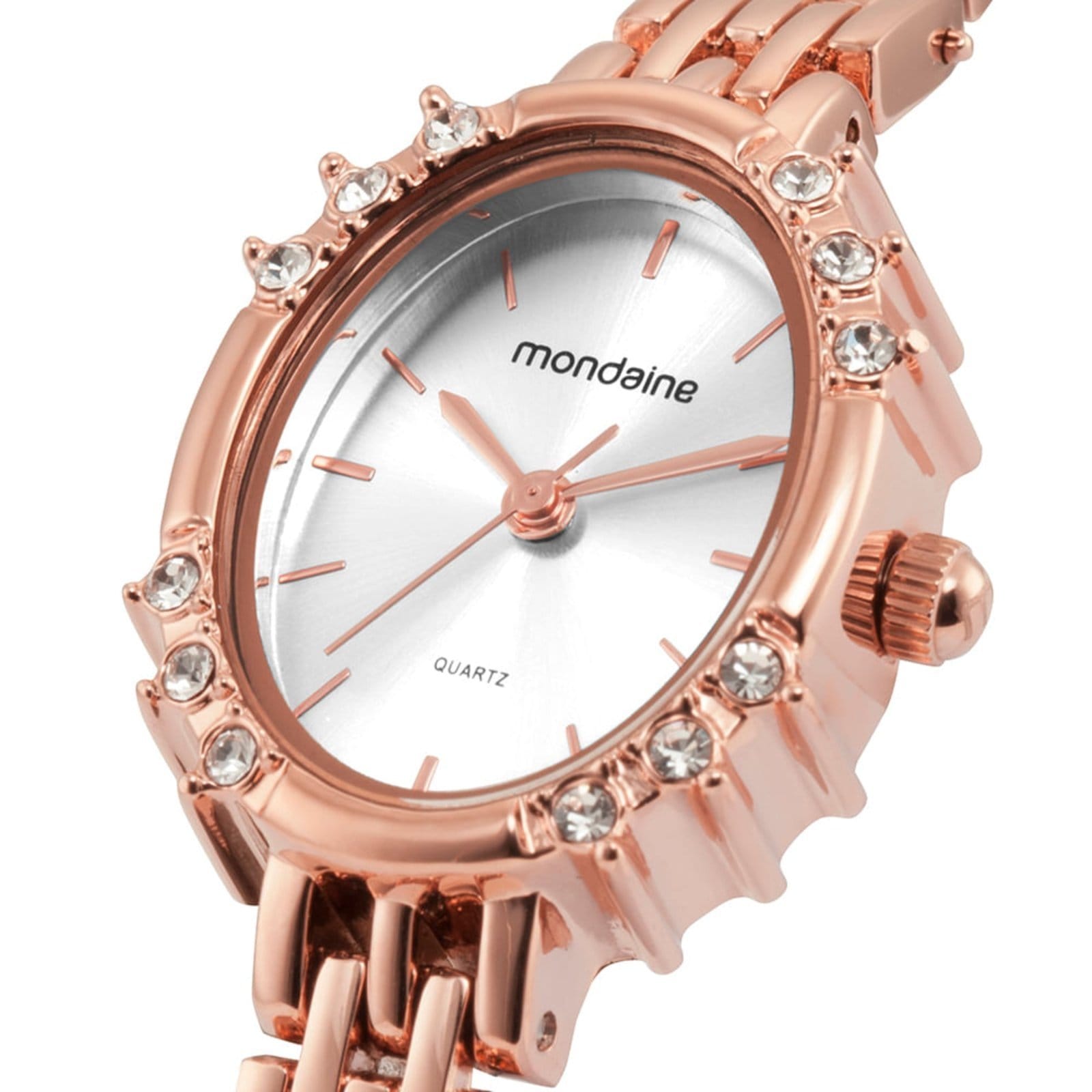 Vista 2 Relógio Feminino Oval Clássico Rose Mondaine rosa rose
