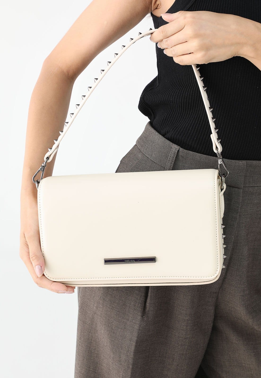 Bolsa Tiracolo Santa Lolla Alça Com Spark Off-White