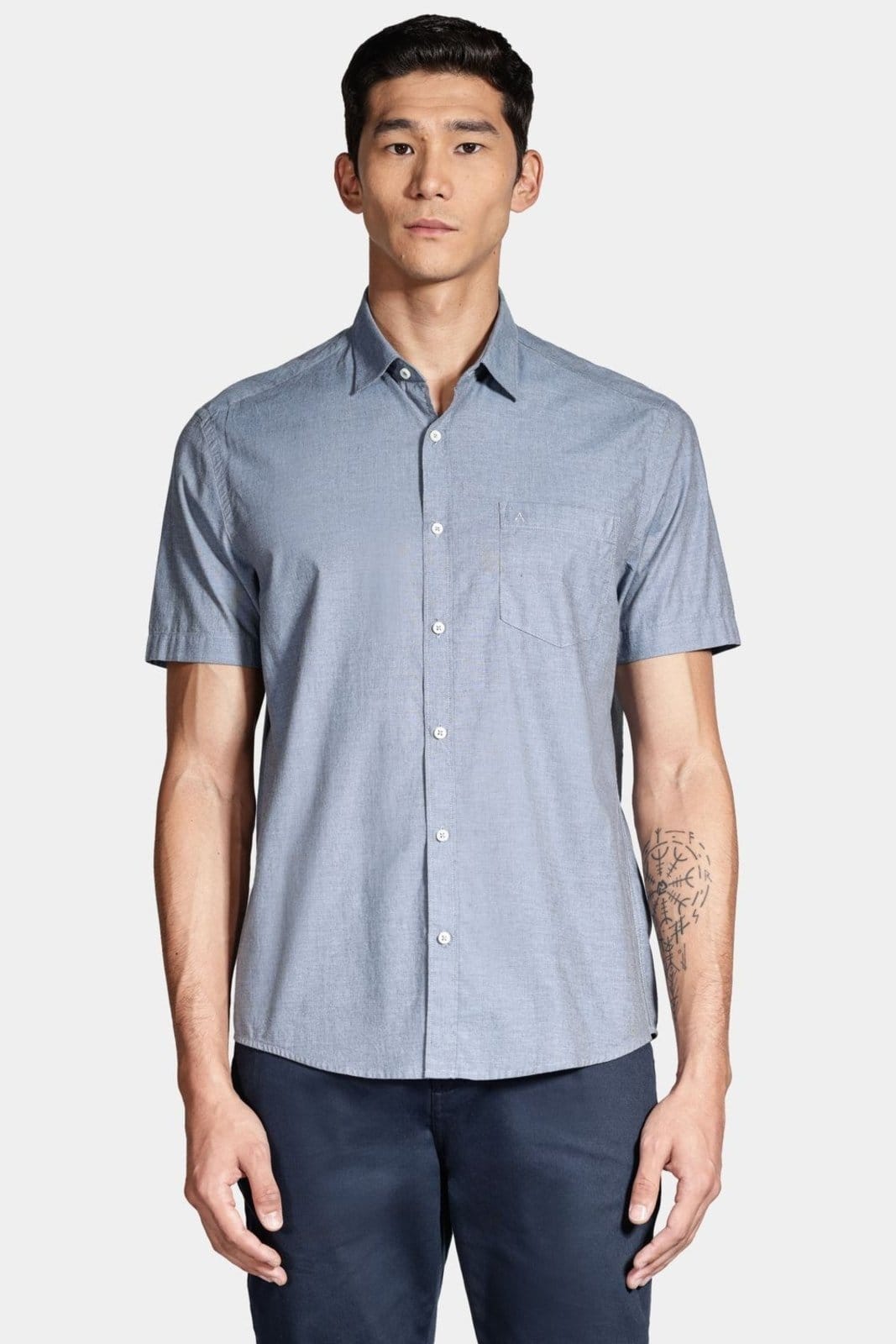 Camisa Aramis Manga Curta Cosmo Regular Fil a Fil