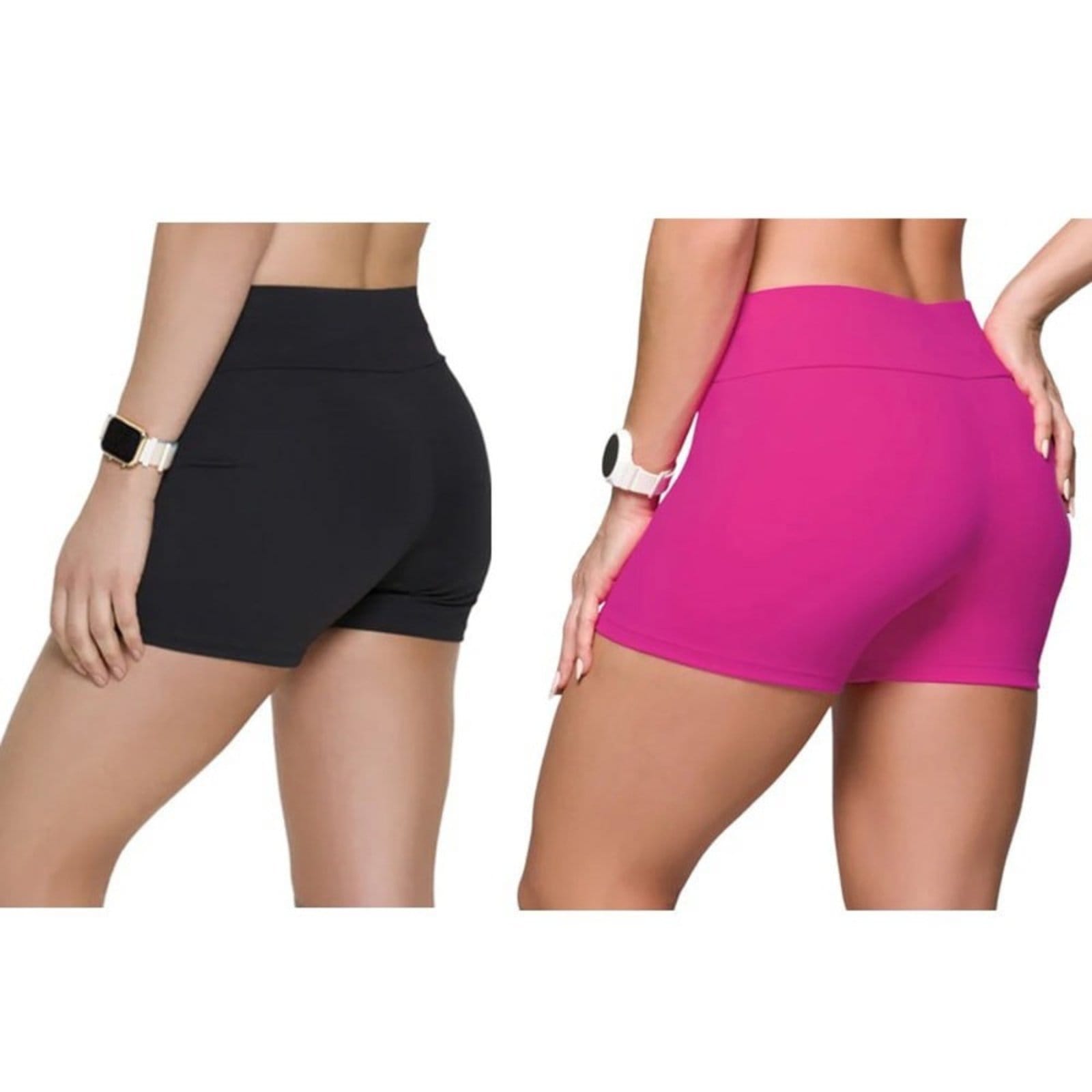 Vista 2 Kit 2 Short Selene Fitness Feminino SELENE preto