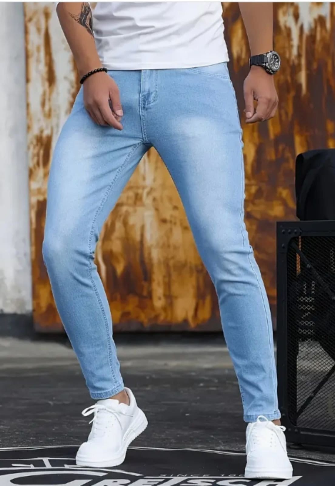 Calça Masculina Jeans Linha Premium Delave Claro