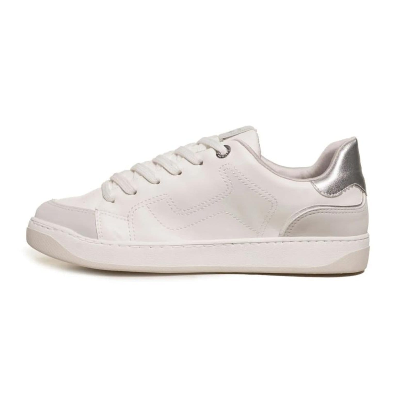 Vista 2 Tênis Via Marte Detalhe Metalizado Feminino Off-white VIA MARTE off-white white