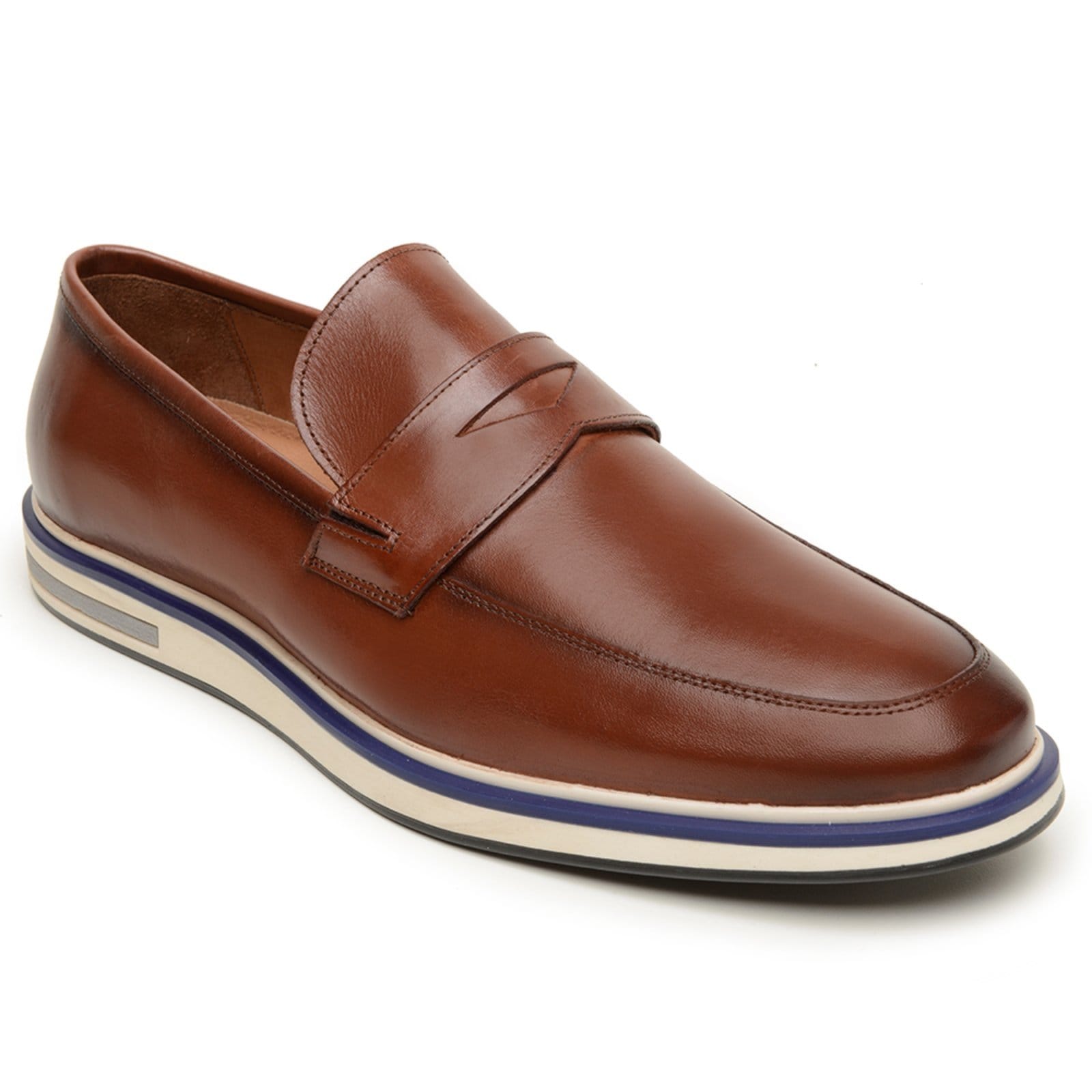 Sapato Masculino Veritimo Couro Mocassim Casual Social Oxford Derby Leve Macio