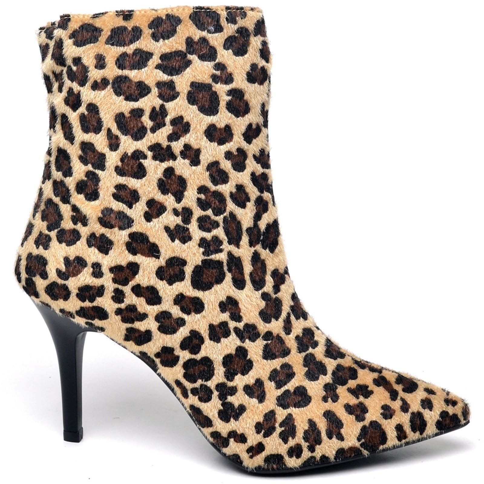 Vista 2 Bota Cano Curto Salto Fino Médio Pelo Ella's ZAFREM onça