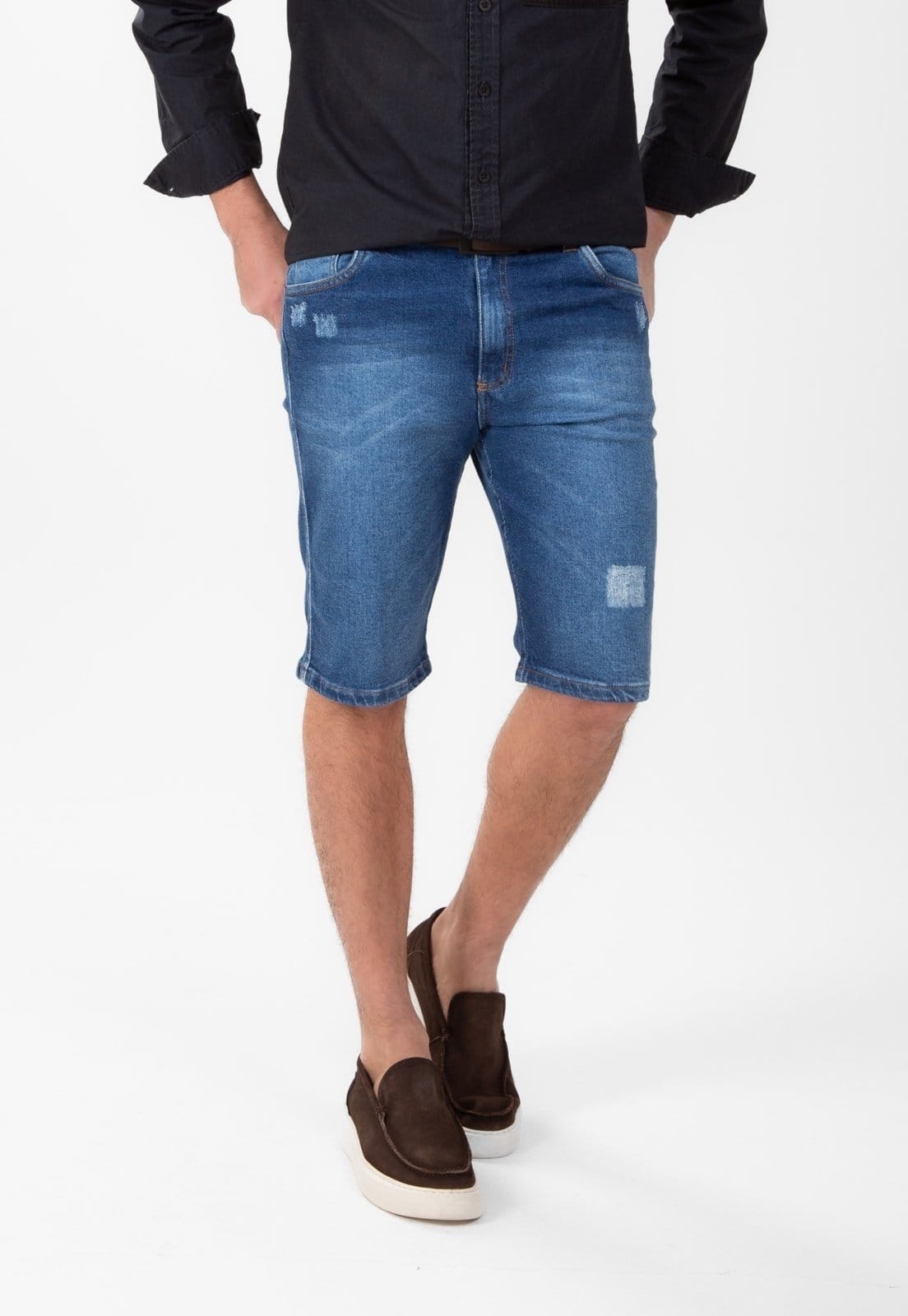 Bermuda Jeans Traymon Slim 5 Bolsos