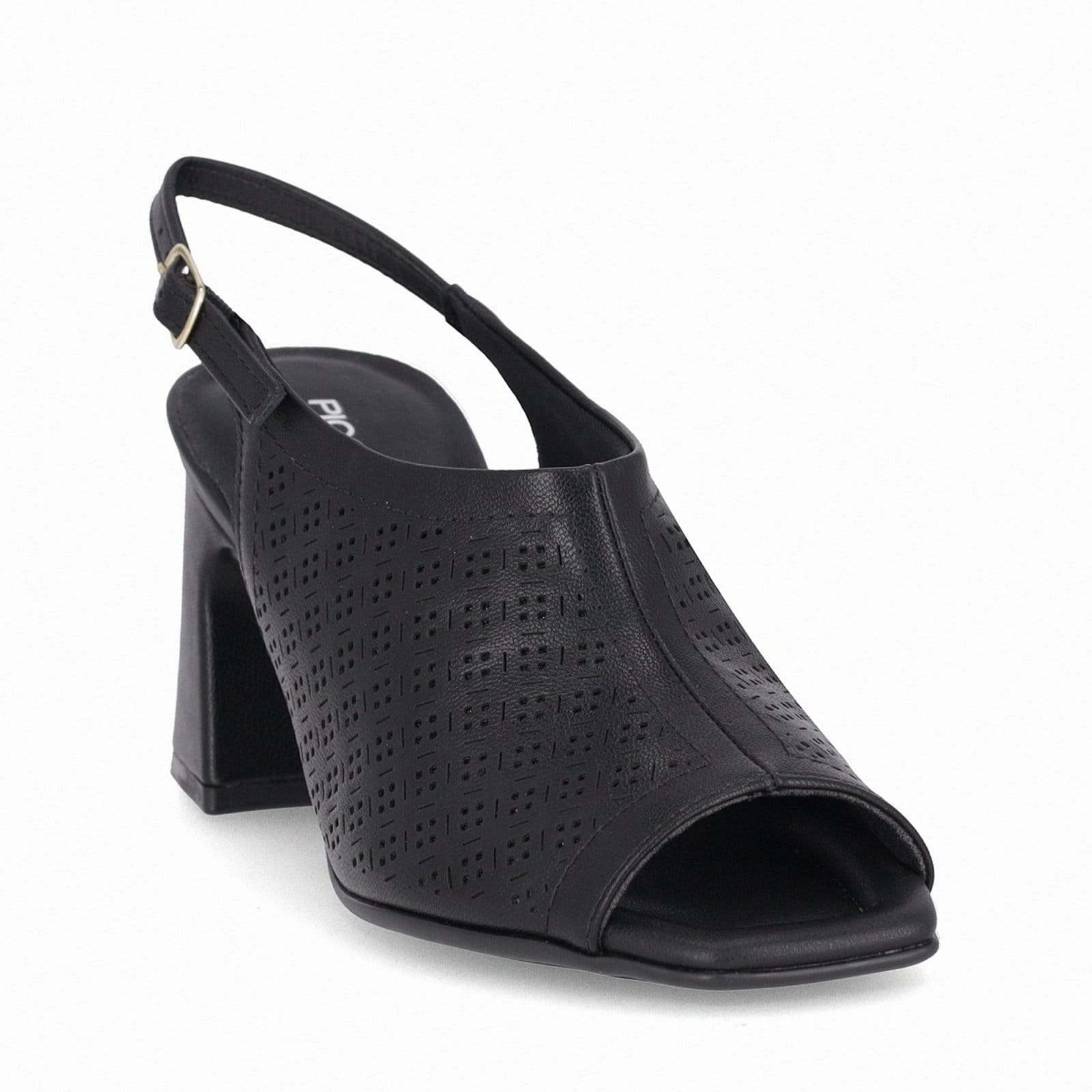 Vista 2 Sandalia Piccadilly Slingback Flavia Salto Alto Piccadilly preto