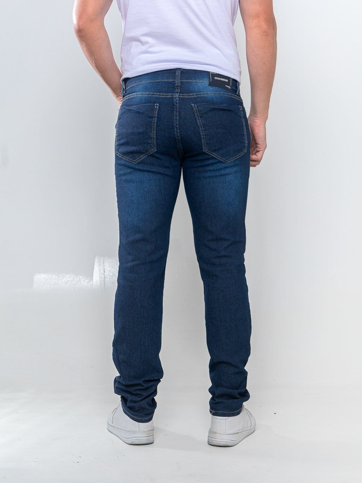 Vista 2 Calça Masculina Jeans - Tempo Habil Confortavel e Casual 5 Estilo azul