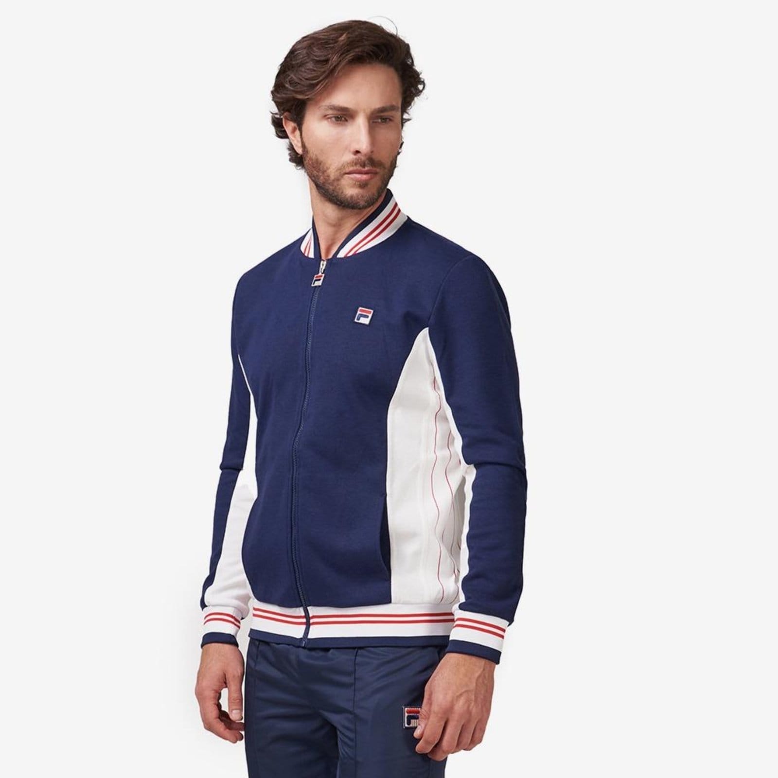 Vista 2 Jaqueta Fila Settanta Jkt Baseball Track Masculina Fila incolor