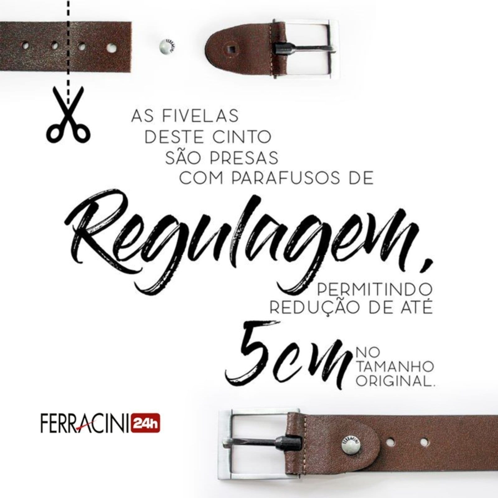 Vista 2 Cinto Ferracini Masculino Couro FERRACINI marrom