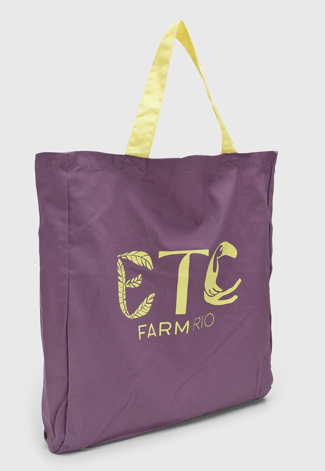 Vista 2 Bolsa Feminina FARM ETC Grande Roxa FARM roxo
