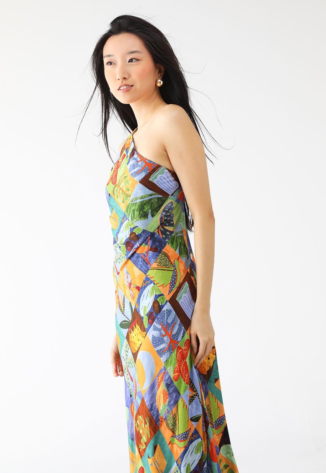 Vestido FARM Longo Lago do Amor