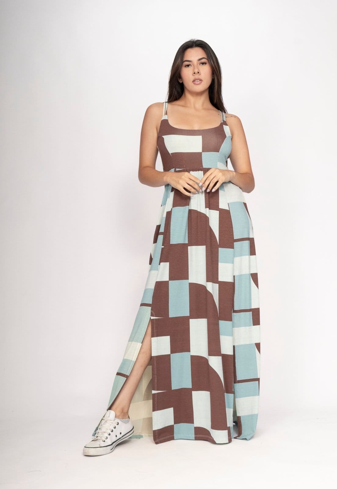 Vestido CabanaFree Longo Jambo Malha Aberturas Aberturas Santa Rosa do Tocantins