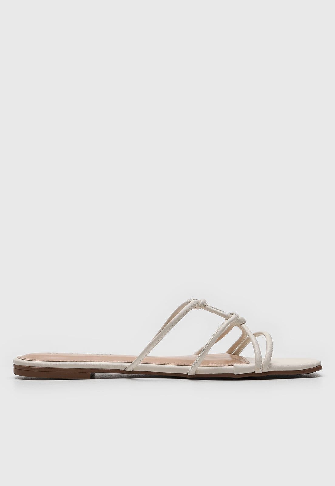 Vista 2 Rasteira Via Uno Tiras Off-White VIA UNO off-white white