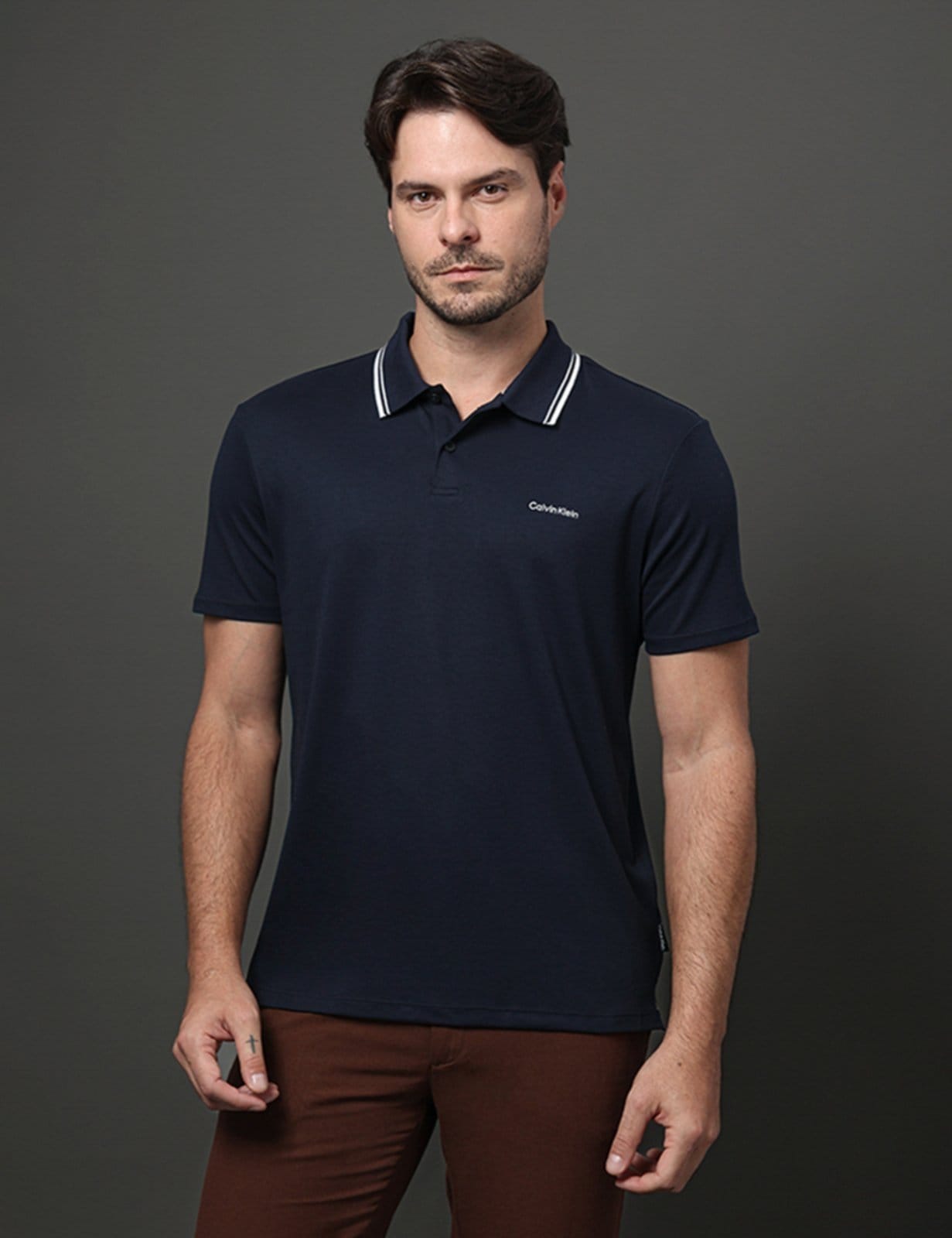 Polo Masculina Liquid Touch Calvin Klein - Marinho