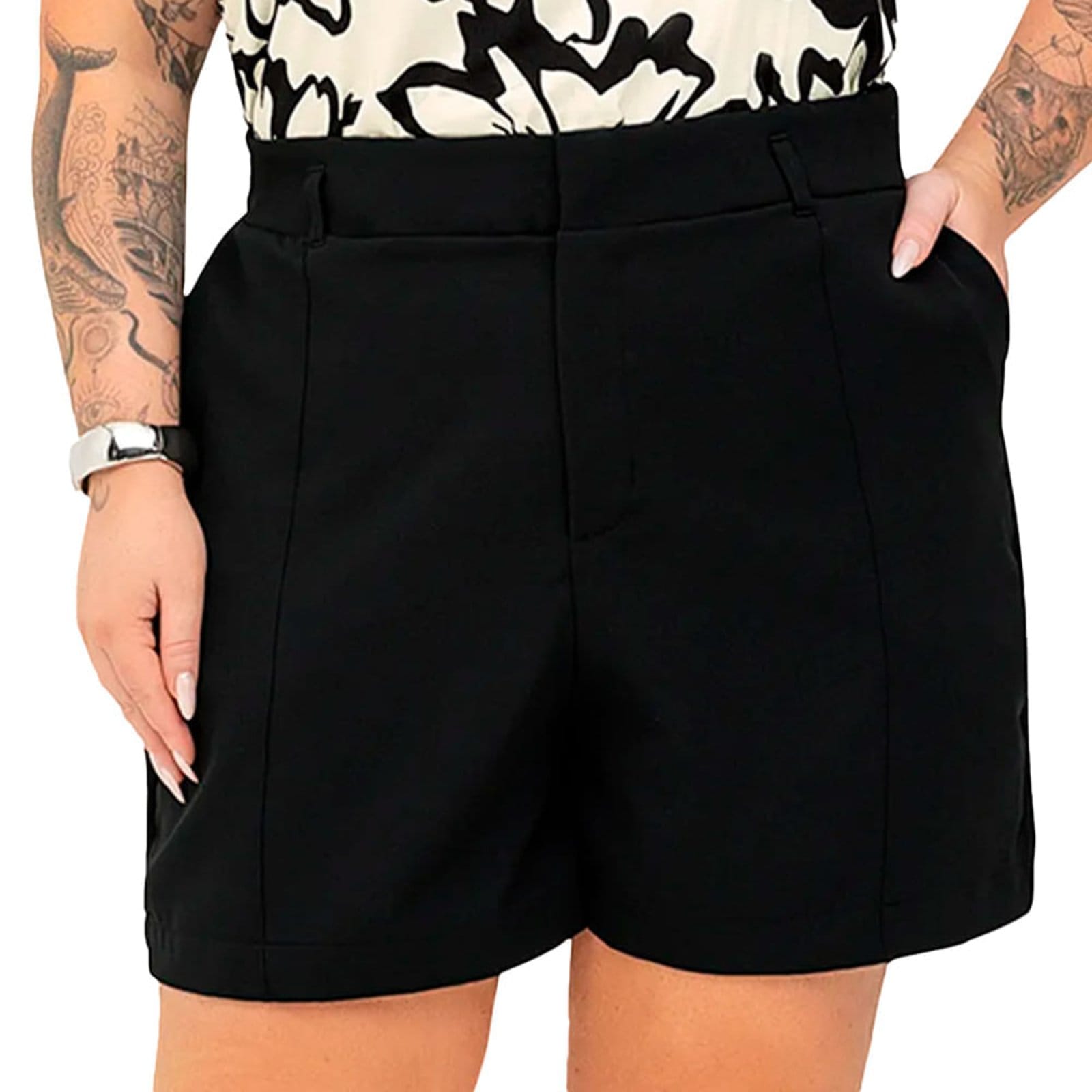 Short Feminino Secret Glam Plus Size Alfaiate