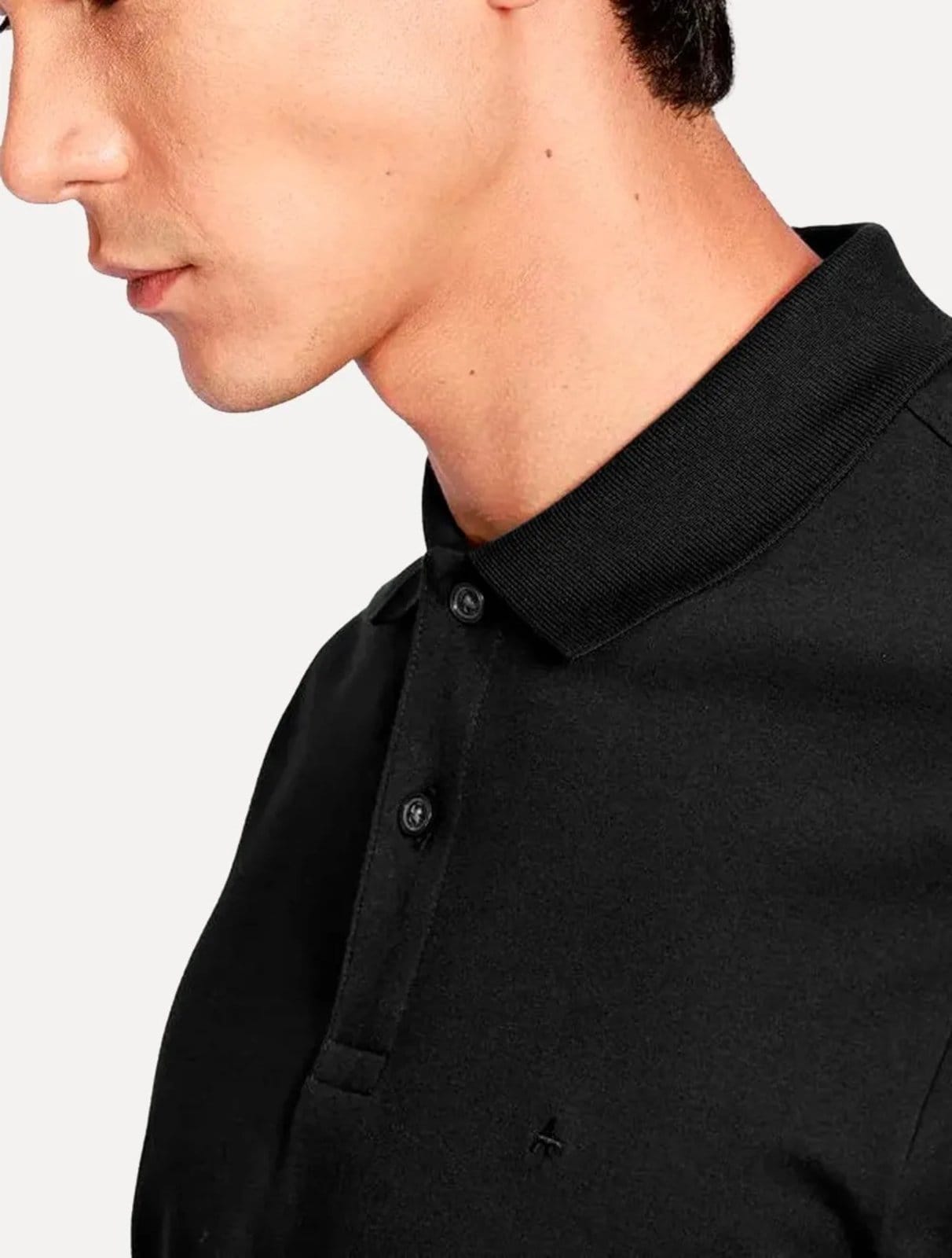 Vista 2 Polo Aramis Masculina Malha Classic Pima Cotton Preta Aramis preto