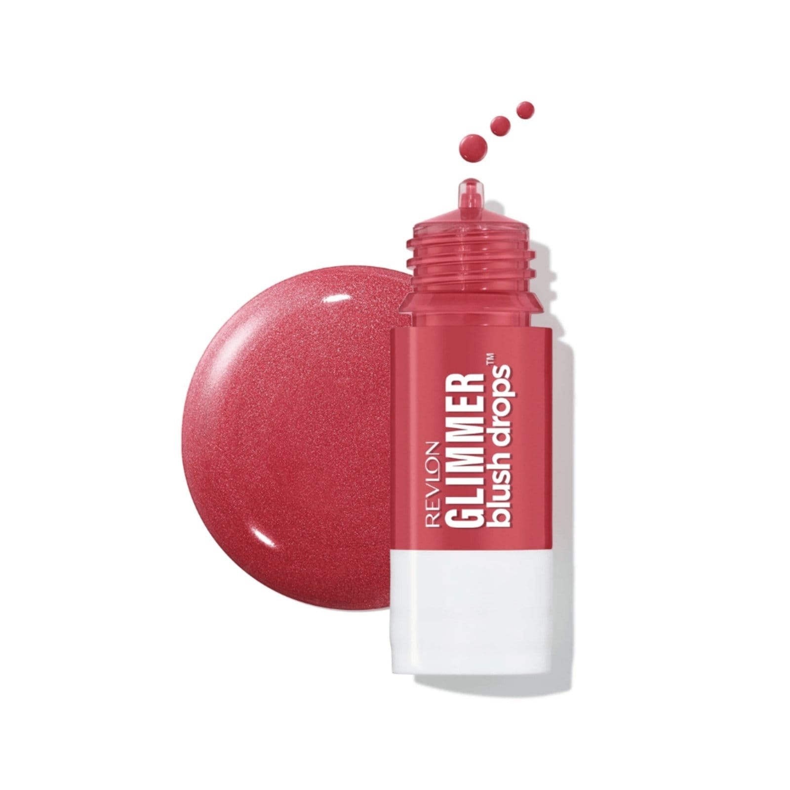 Vista 2 Revlon Glimmer Blush Drops Field of Roses 9,4ml Revlon vermelho