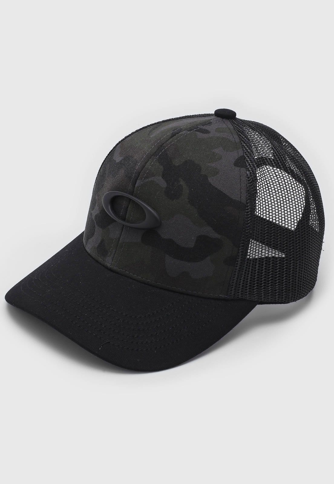 Vista 2 Boné Oakley Metal Ellipse Camo Trucker Oakley preto