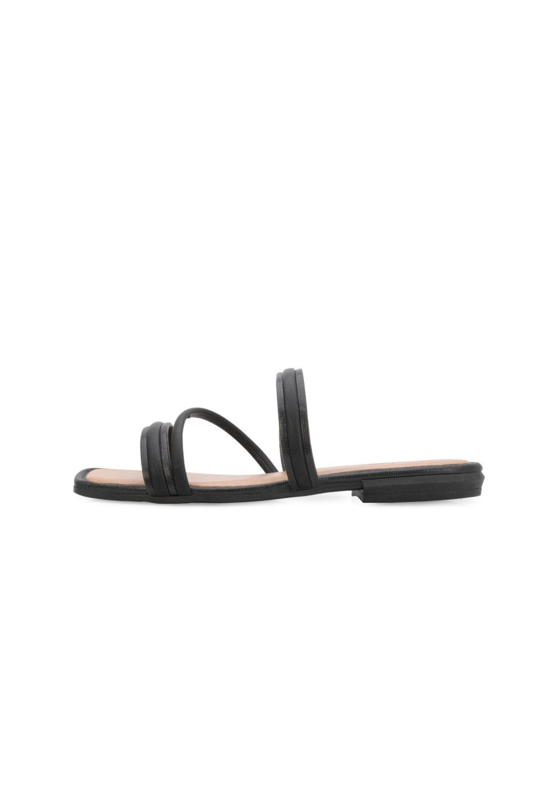 Vista 2 Sandália Rasteira Mississipi MB24-MB041 Caramelo MISSISSIPI preto